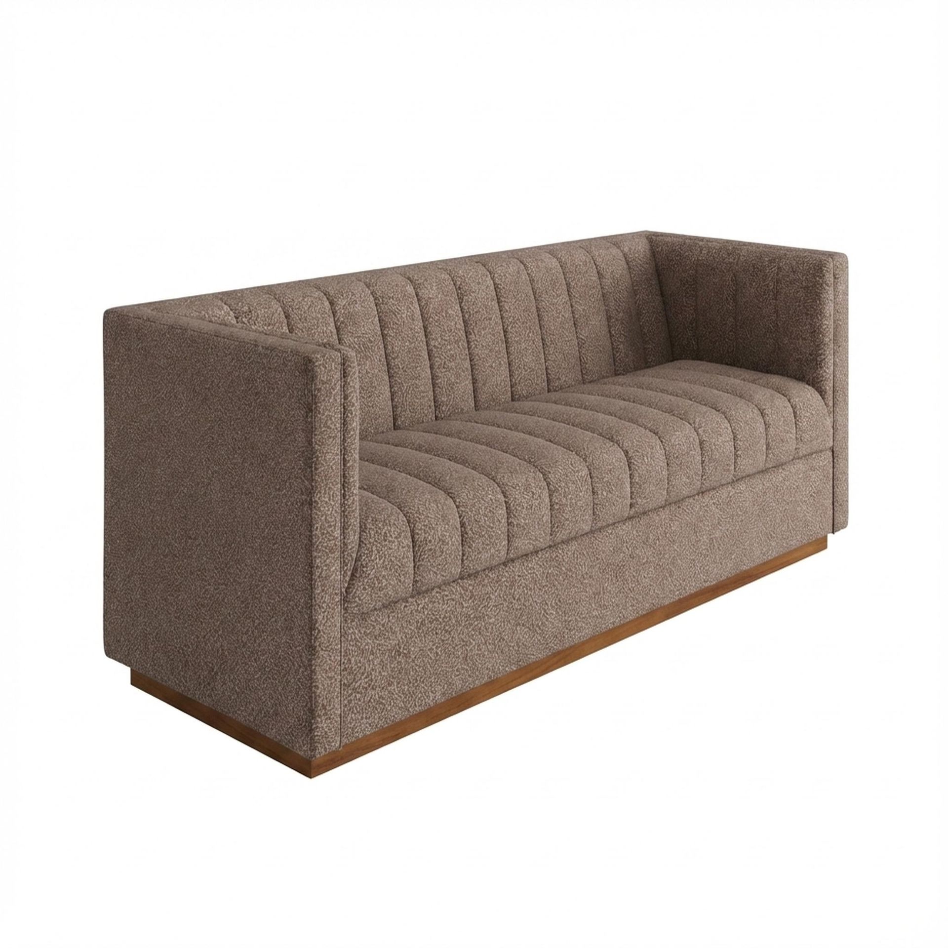 Hayden Home Premium Lagos 3 Seater Sofa, Warm Cedar Leg, Essential Ballet Slipper Upholstery