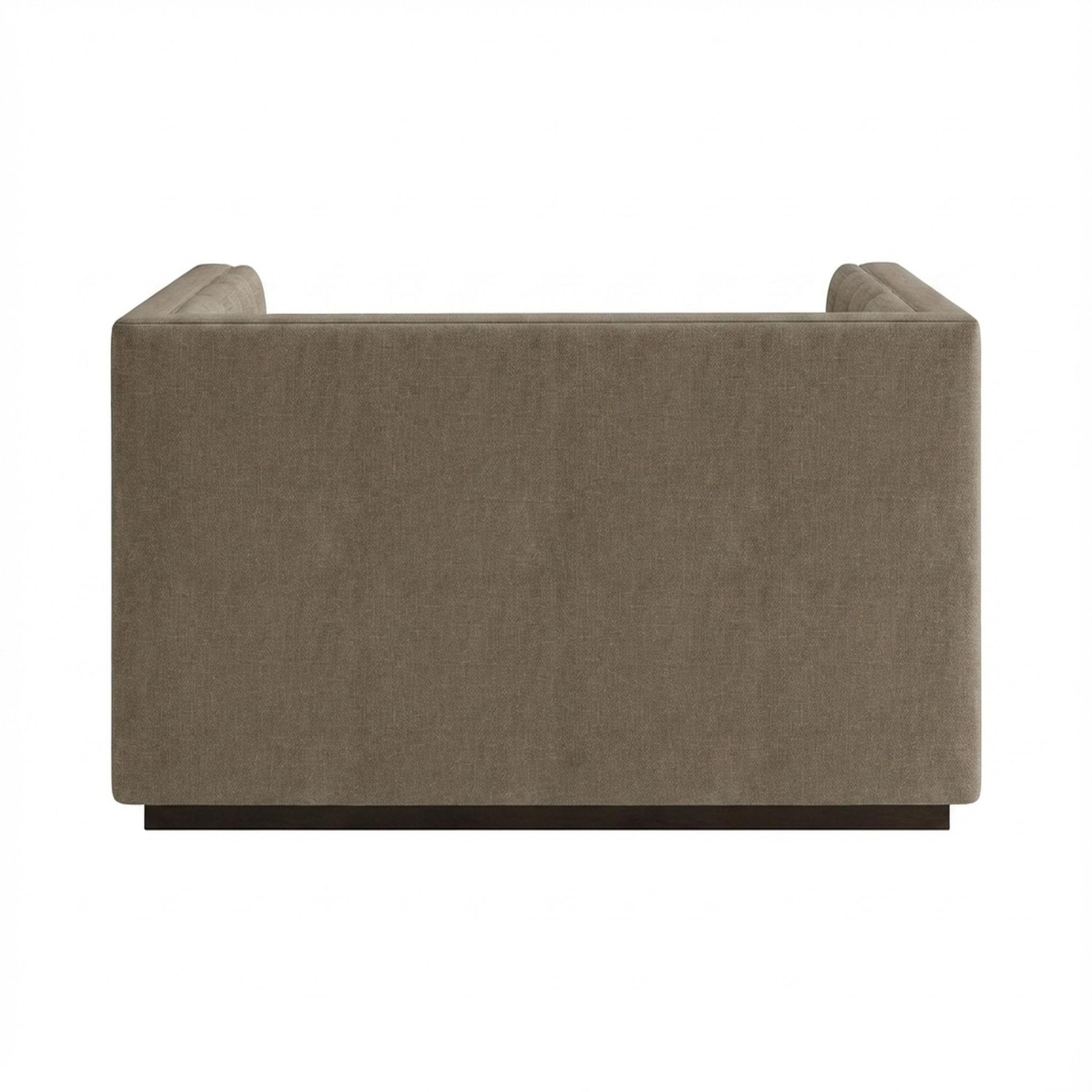 Hayden Home Premium Lagos 2 Seater Sofa, Coco Walnut Leg, Premium Dusky Biege Upholstery