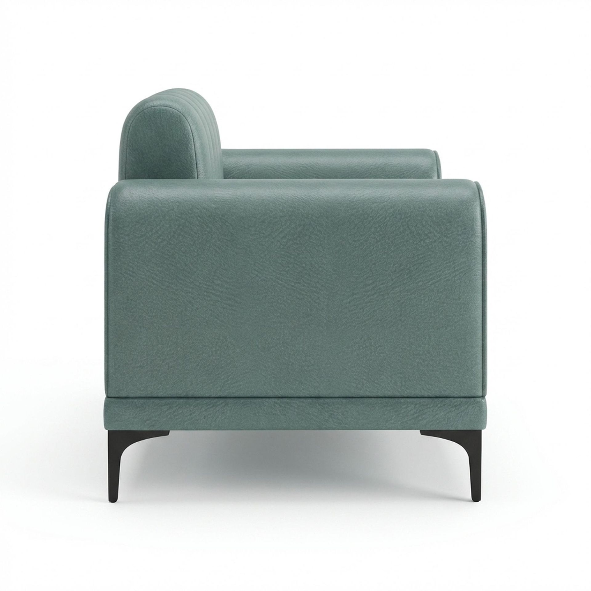 Hayden Home Premium New York 1 Seater Sofa, Matt Black Leg, Premium Mint Green Upholstery