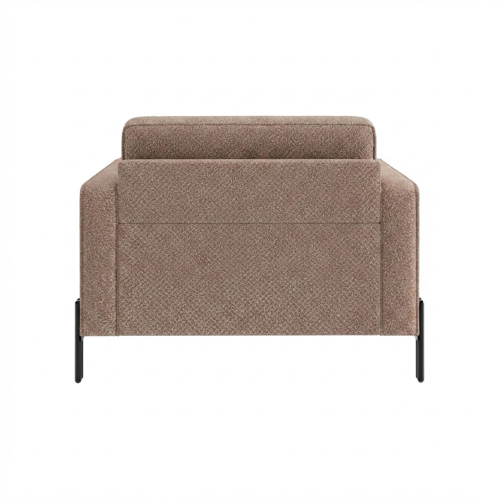 Hayden Home Premium Rio 1 Seater Sofa, Matt Black Leg, Essential Ballet Slipper Upholstery