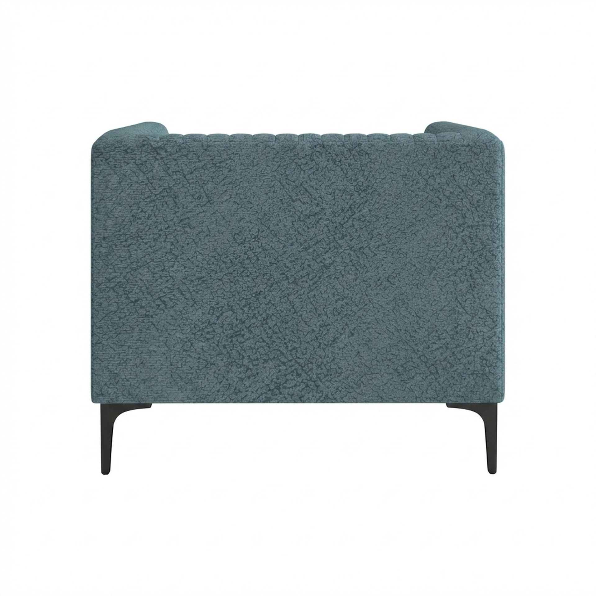 Hayden Home Premium Tokyo 1 Seater Sofa, Matt Black Leg, Essential Teal Mist Upholstery