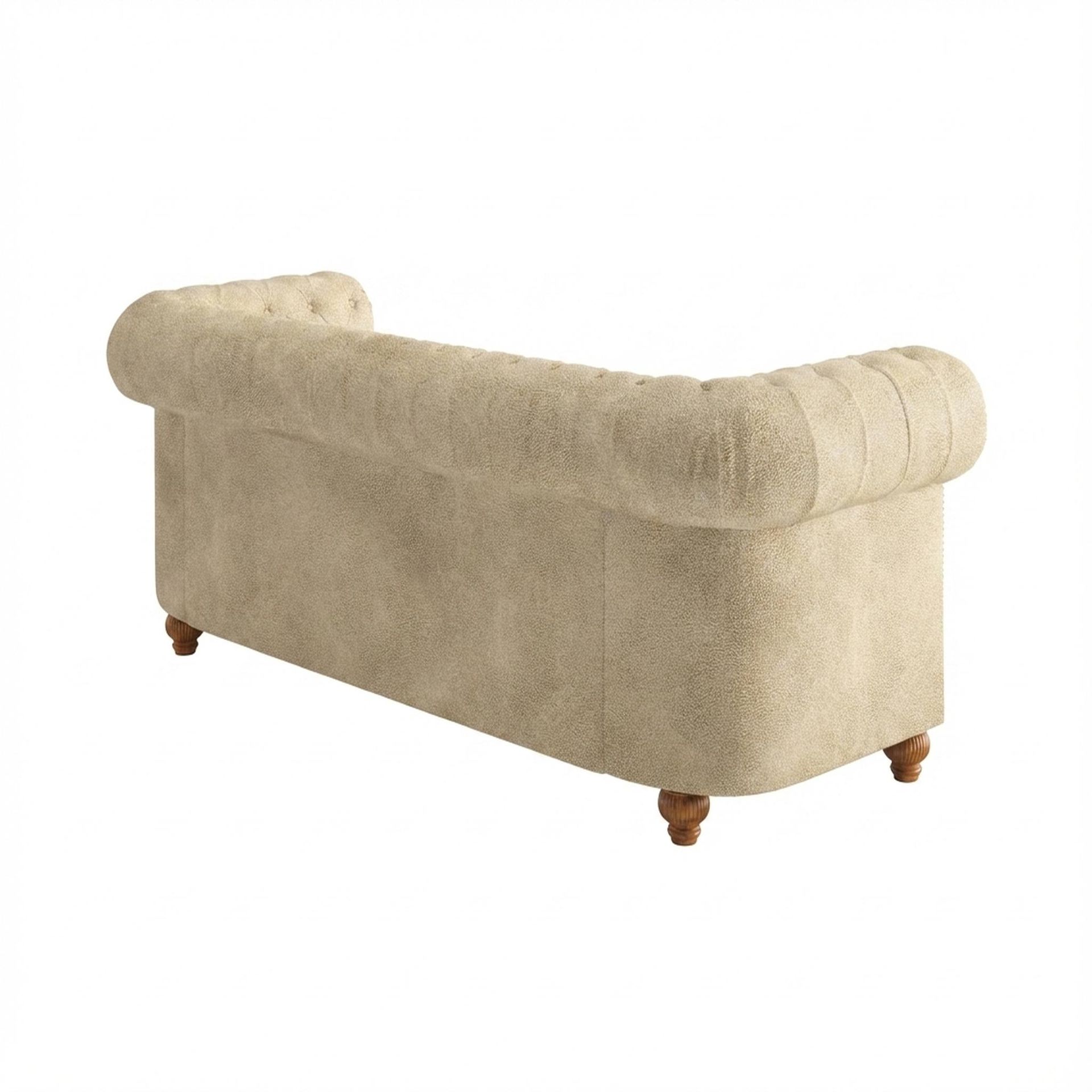 Hayden Home Premium Windsor 3 Seater Sofa, Warm Cedar Leg, Essential Sand Upholstery