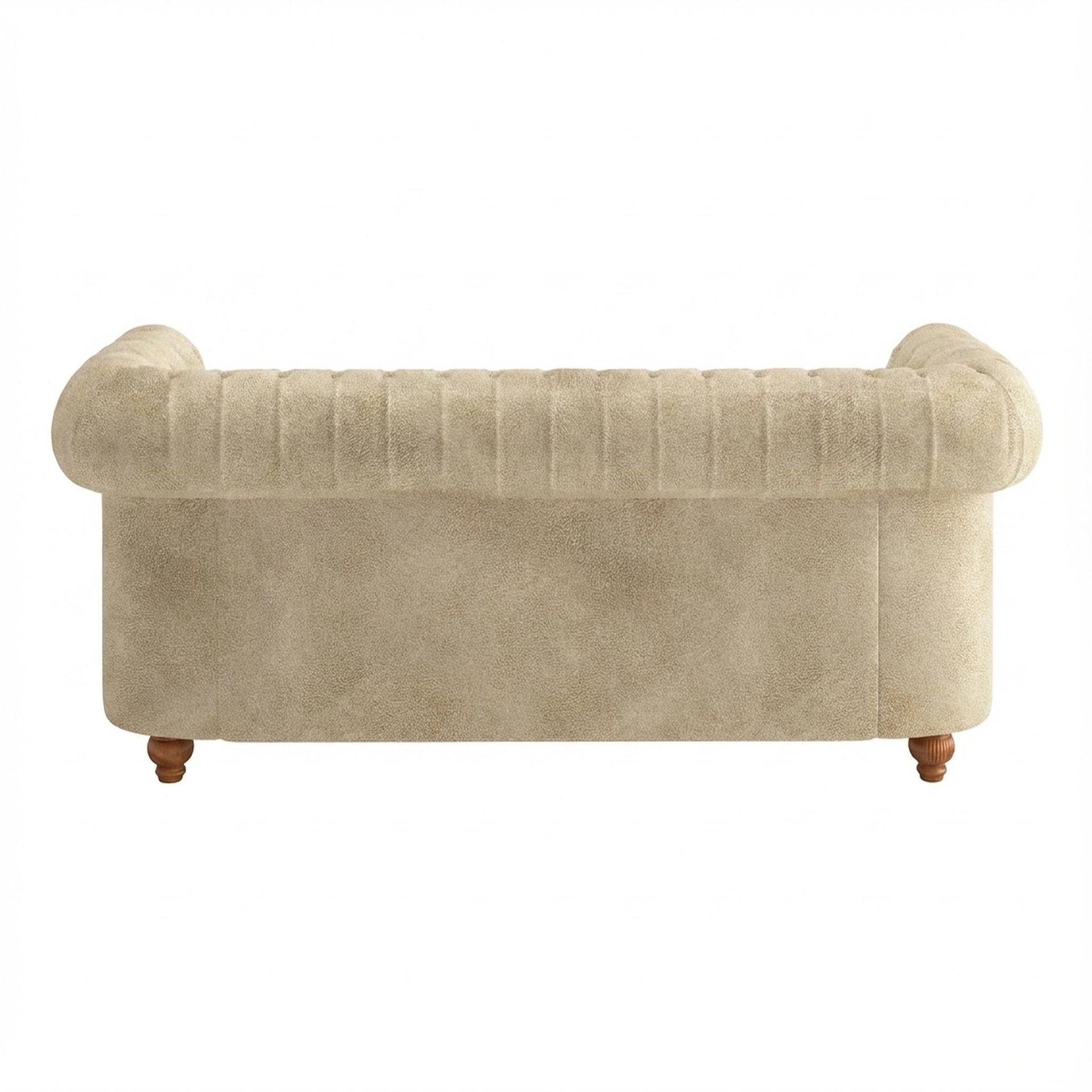Hayden Home Premium Windsor 3 Seater Sofa, Warm Cedar Leg, Essential Sand Upholstery