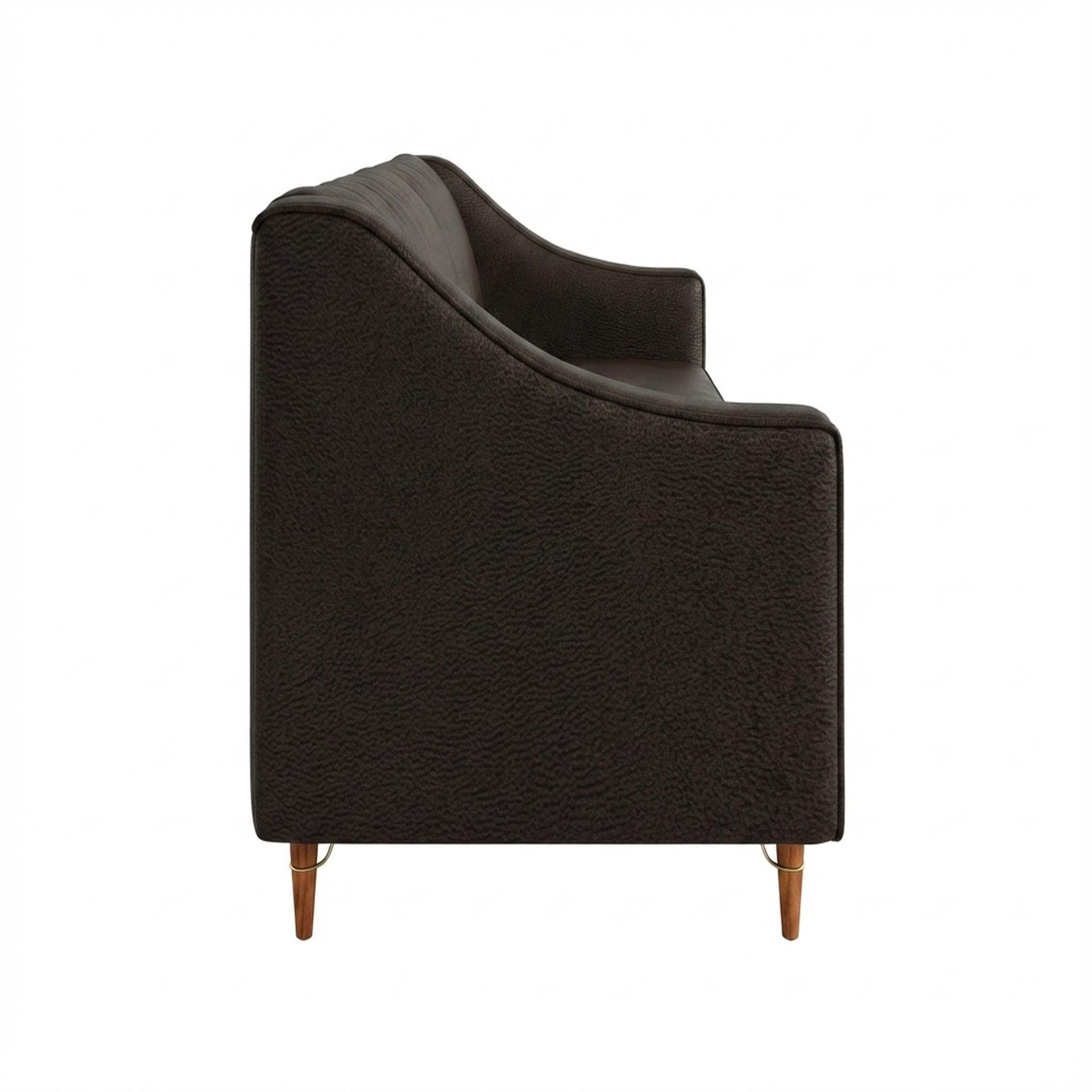 Hayden Home Premium Zurich 3 Seater Sofa, Warm Cedar Leg, Essential Beige Brown Upholstery