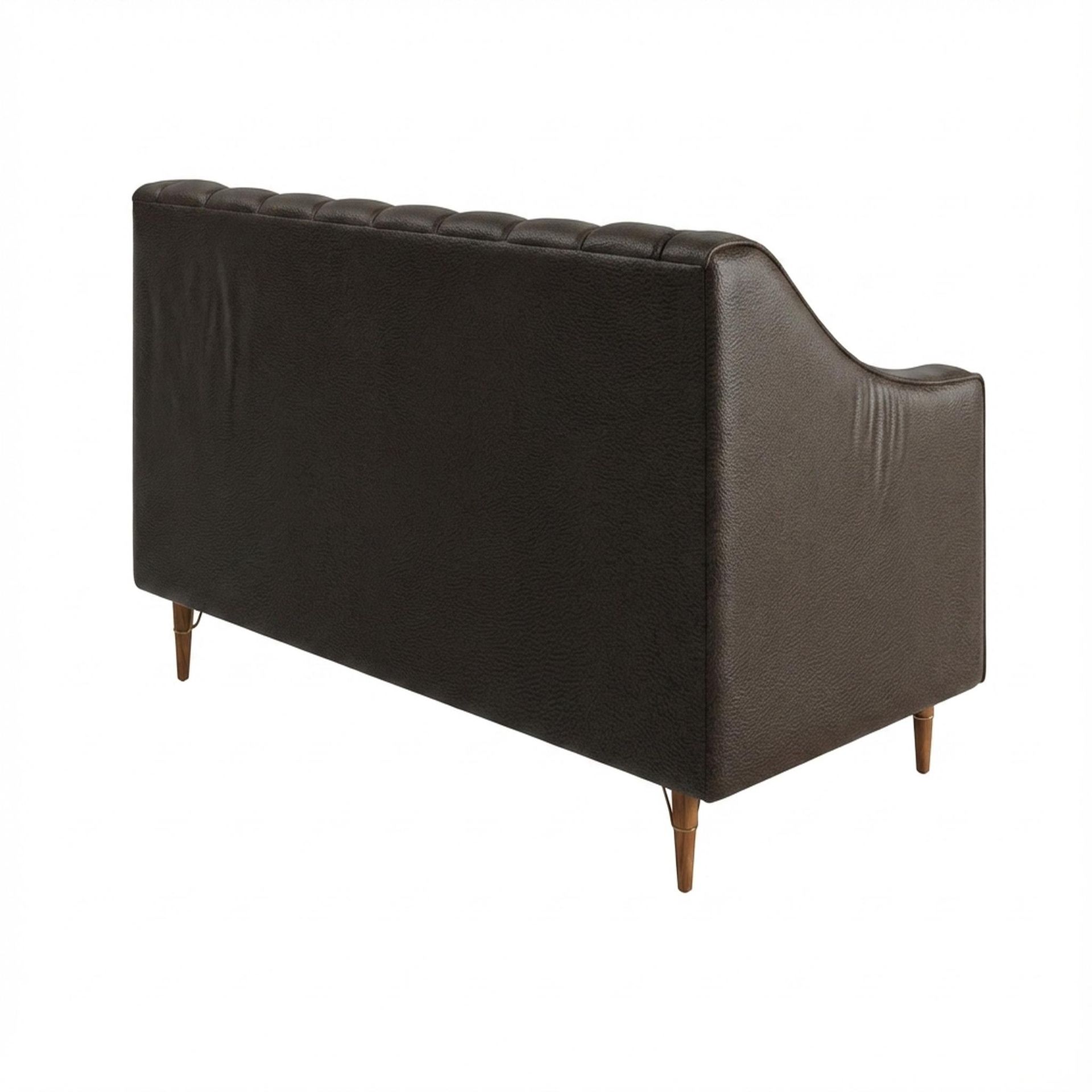 Hayden Home Premium Zurich 2 Seater Sofa, Warm Cedar Leg, Essential Beige Brown Upholstery