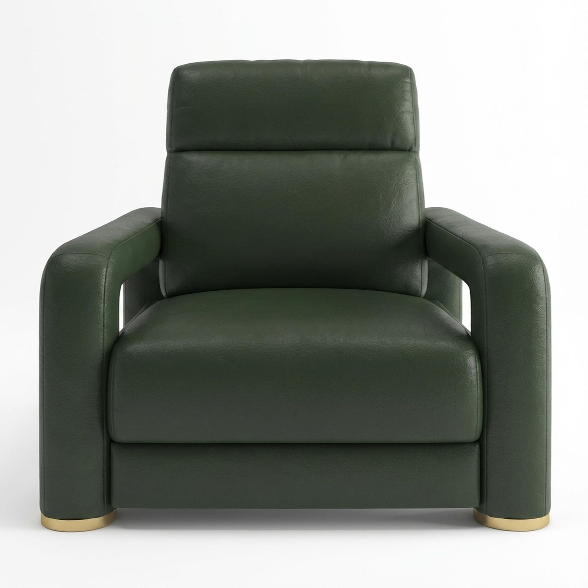 Hinata New Recliner, Electric, Dark Forest Mystique Leather Premium