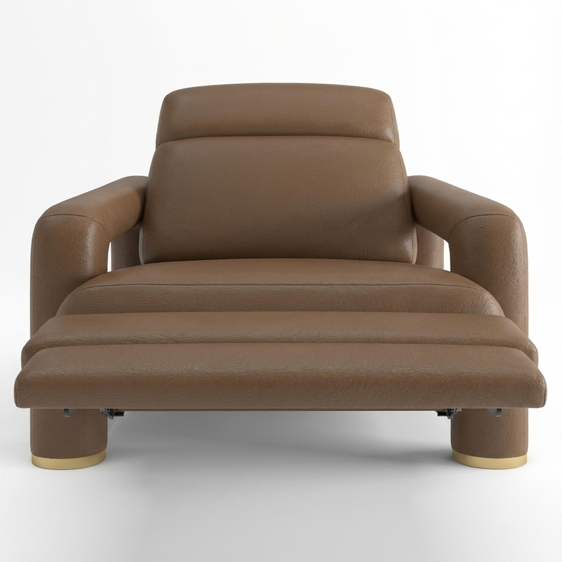 Hinata New Recliner, Electric, Cocoa Velvet Vegan Leather