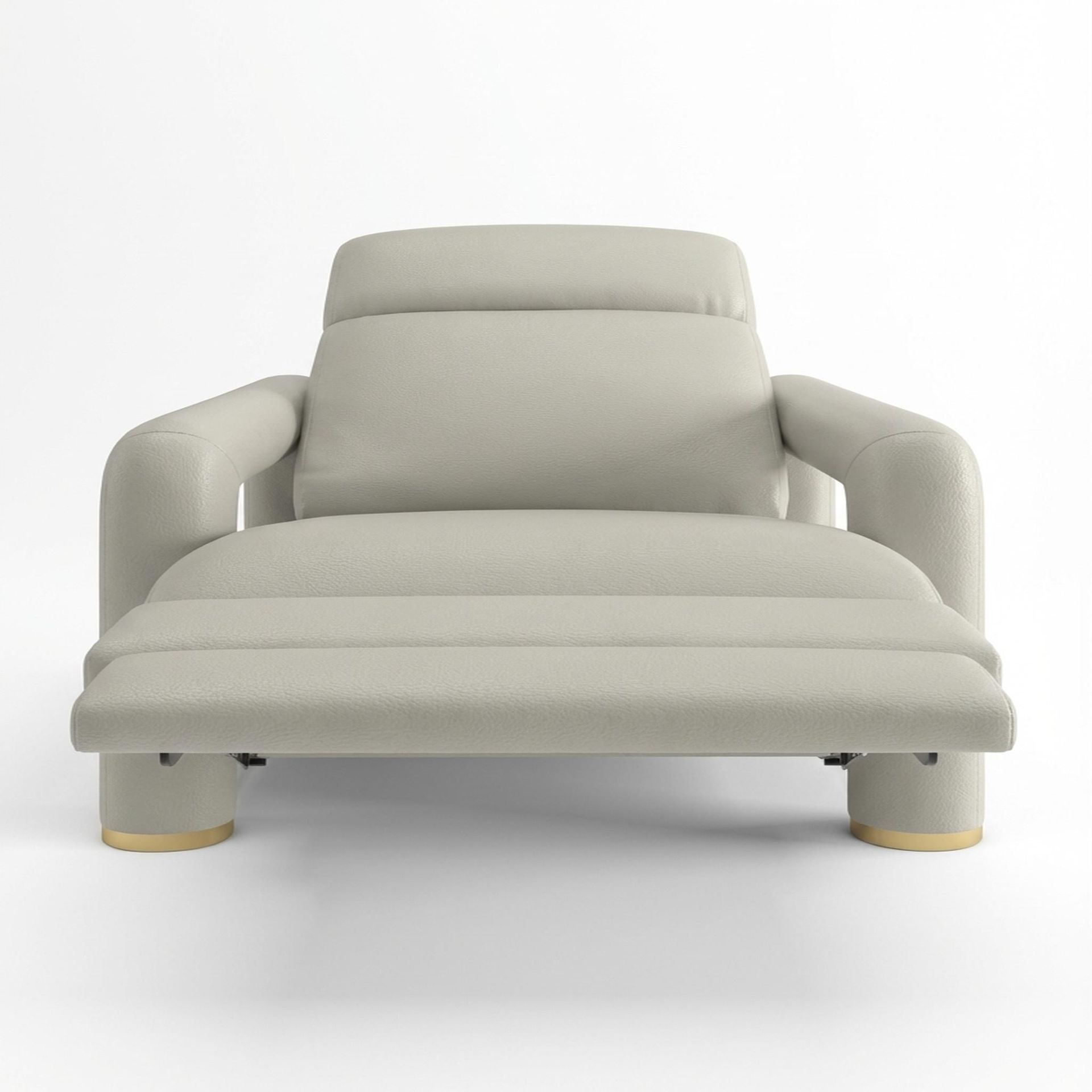 Hinata New Recliner, Electric, Alabaster Veil Vegan Leather