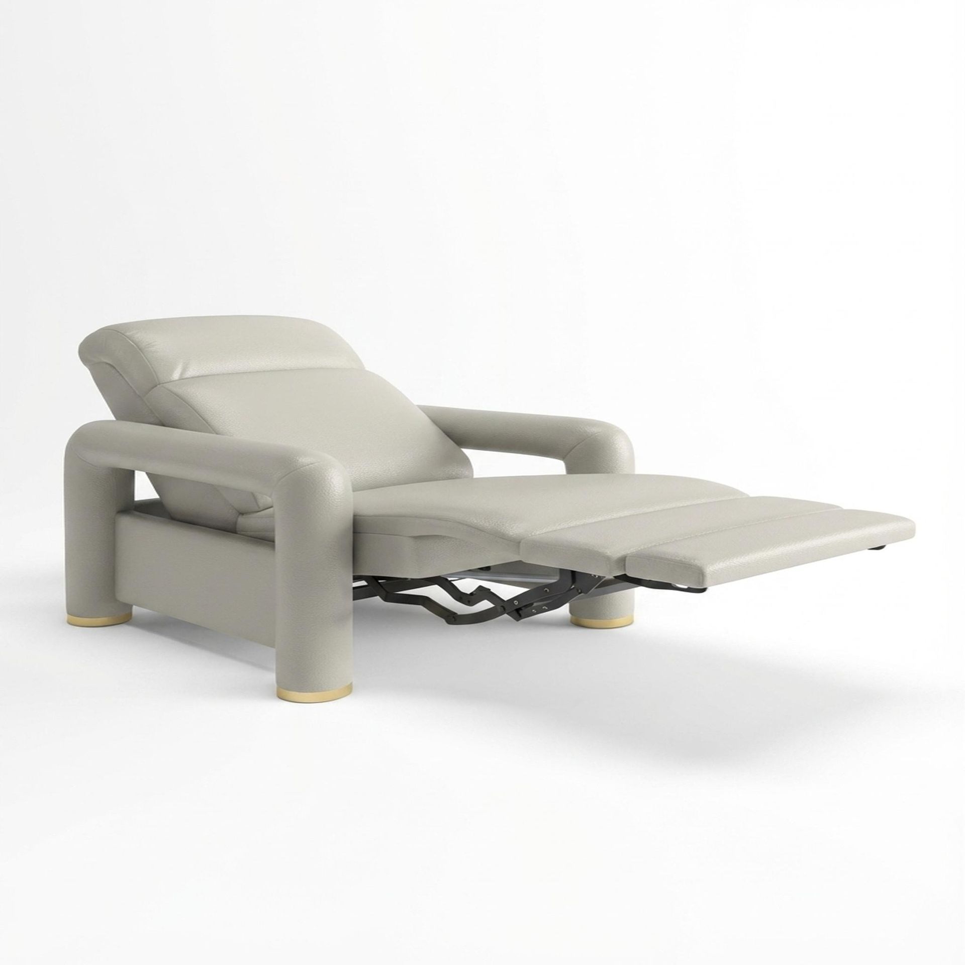 Hinata New Recliner, Electric, Alabaster Veil Vegan Leather