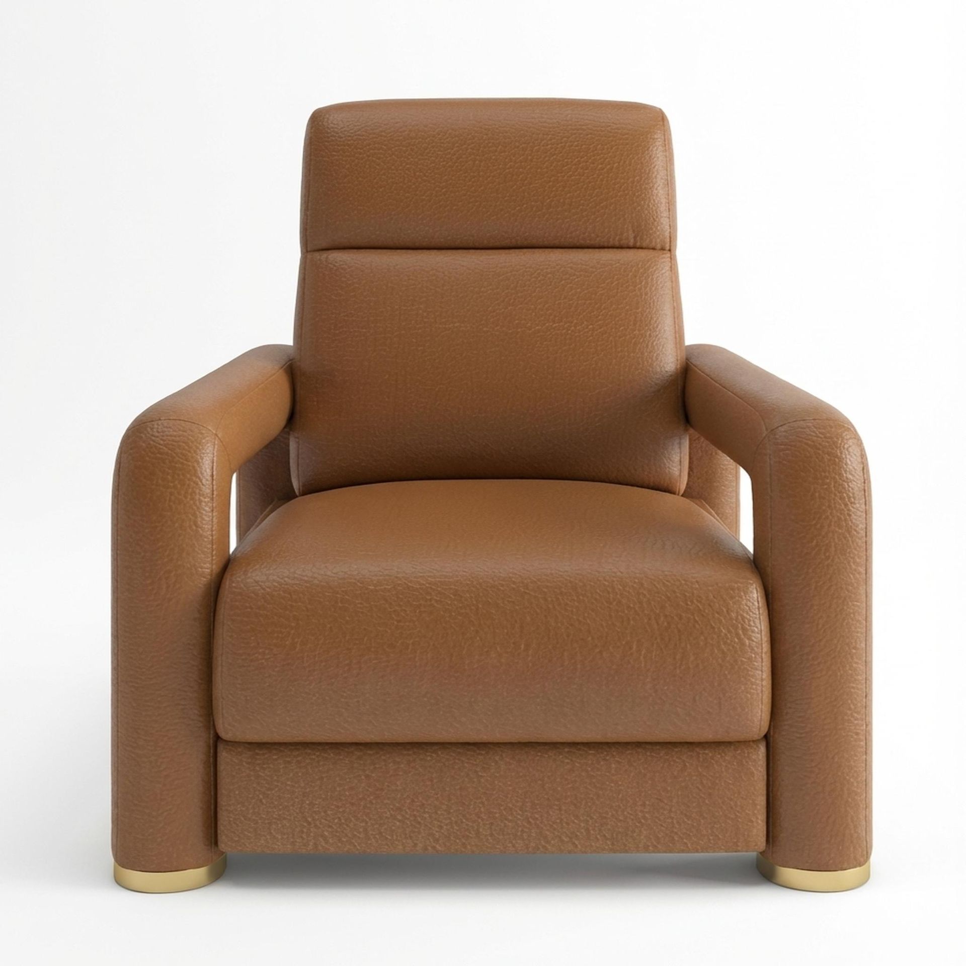Hinata New Recliner, Electric, Ritz Tan Vegan Leather