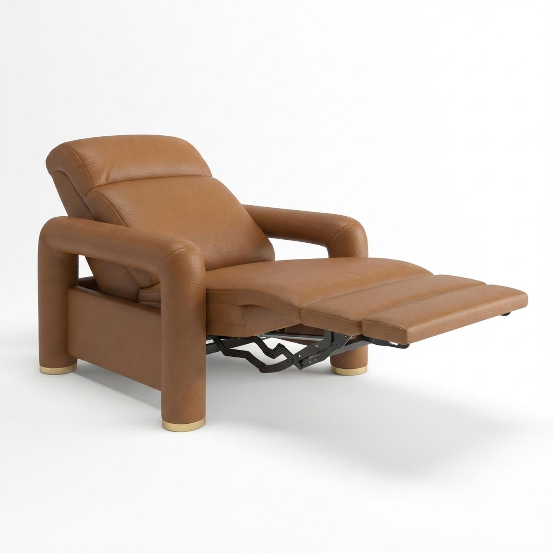 Hinata New Recliner, Electric, Ritz Tan Vegan Leather