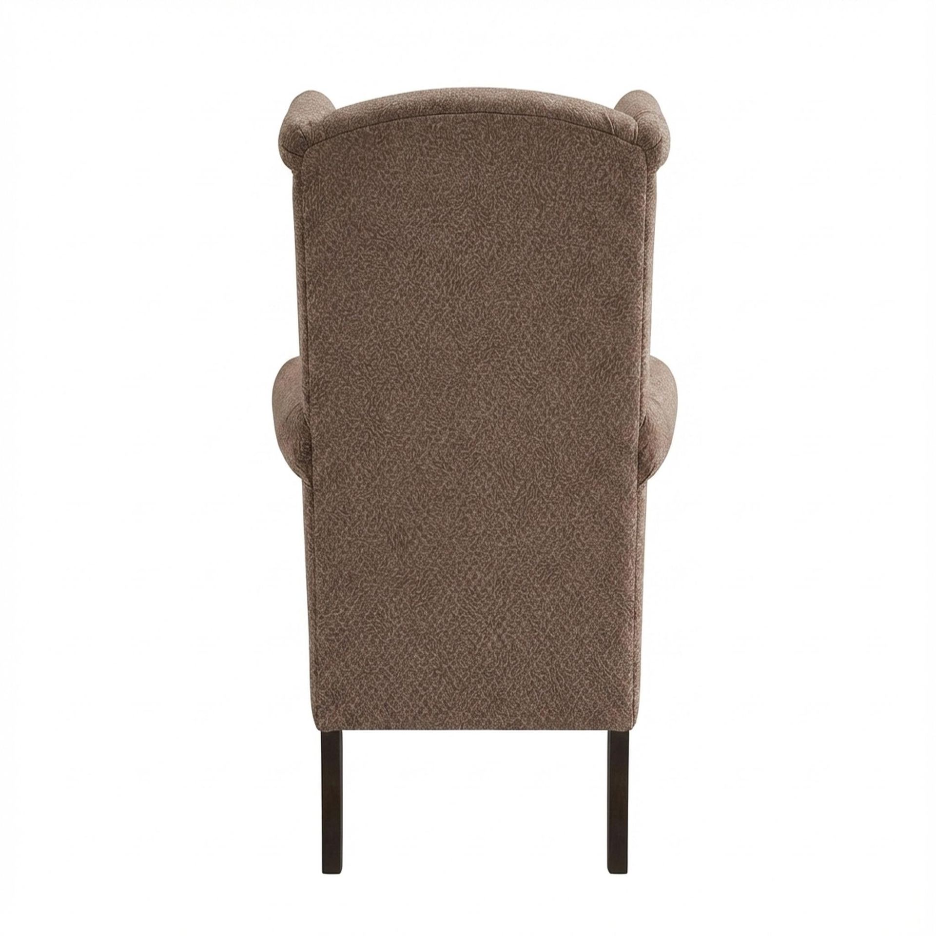 Lydia Accent Chair, Coco Walnut Legs Essential Ballet Slipper Upholstery
