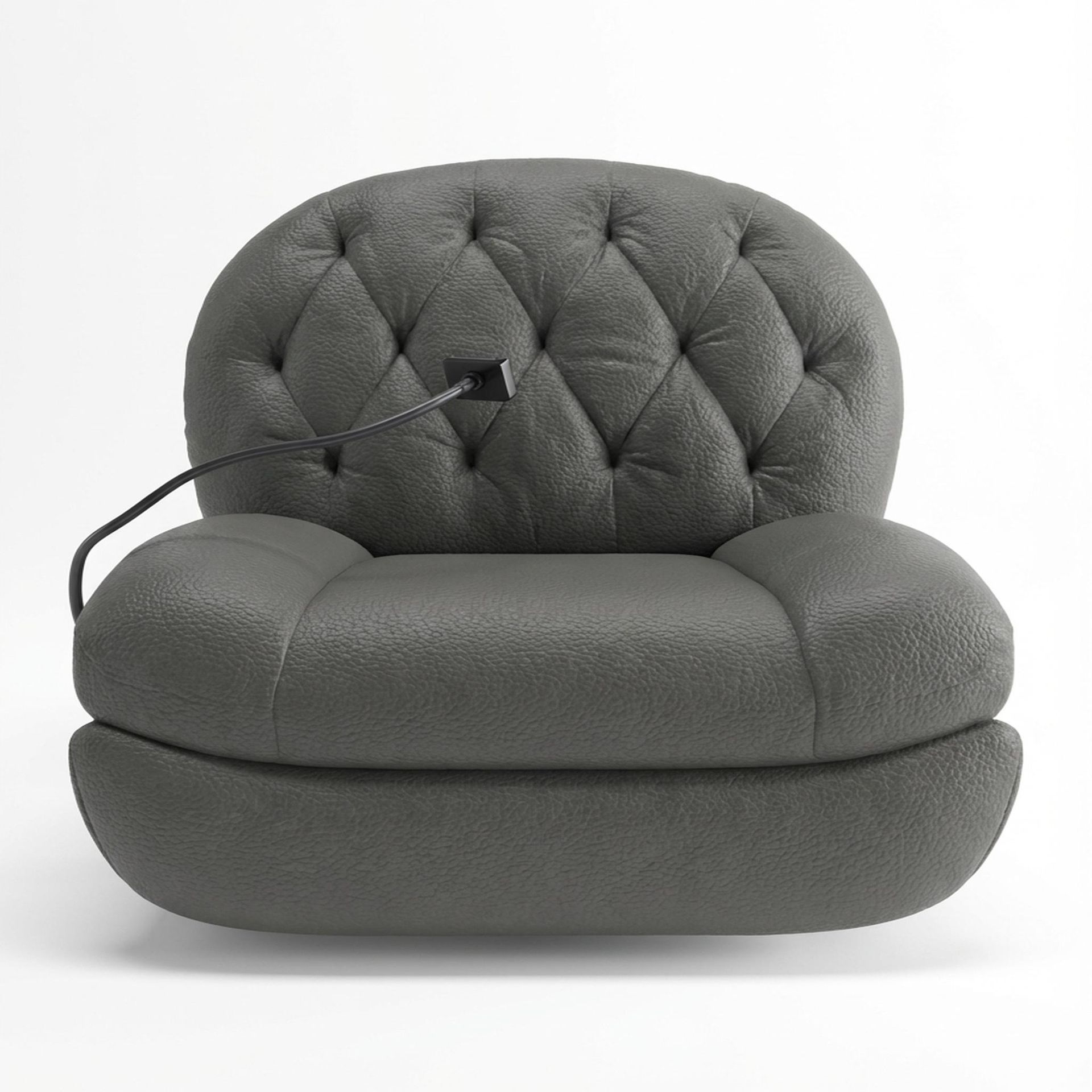 Matteo New Recliner, Electric, Chelsea Grey Aura Leather Essential
