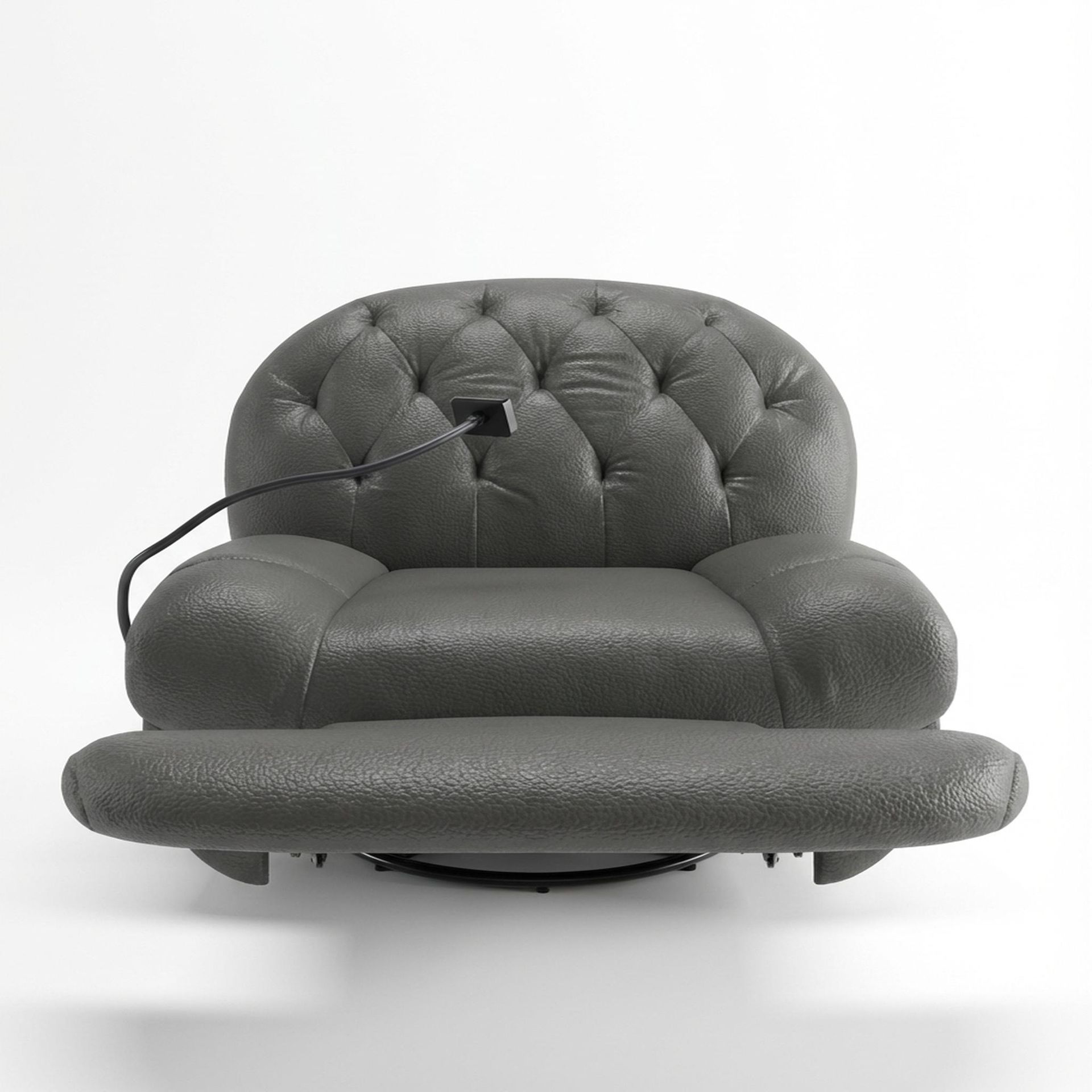 Matteo New Recliner, Electric, Chelsea Grey Aura Leather Essential