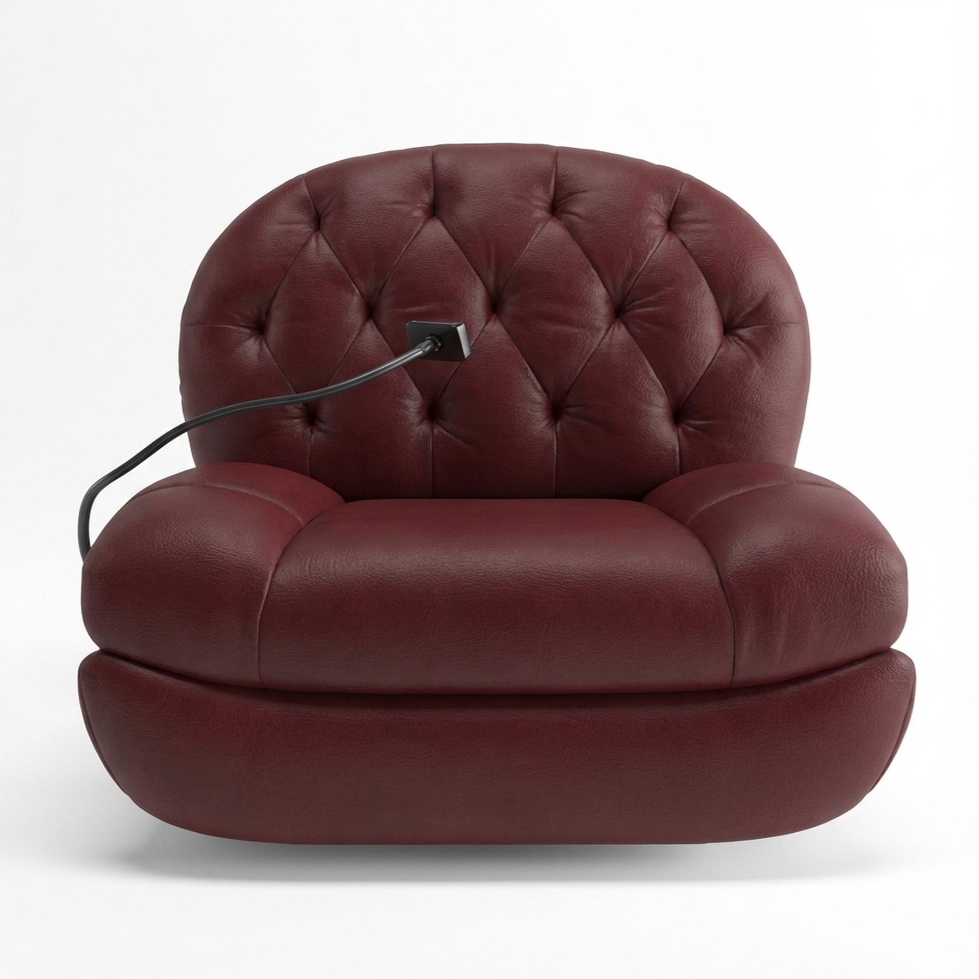 Matteo New Recliner, Electric, Victorian Rosso Grandeur Leather Essential