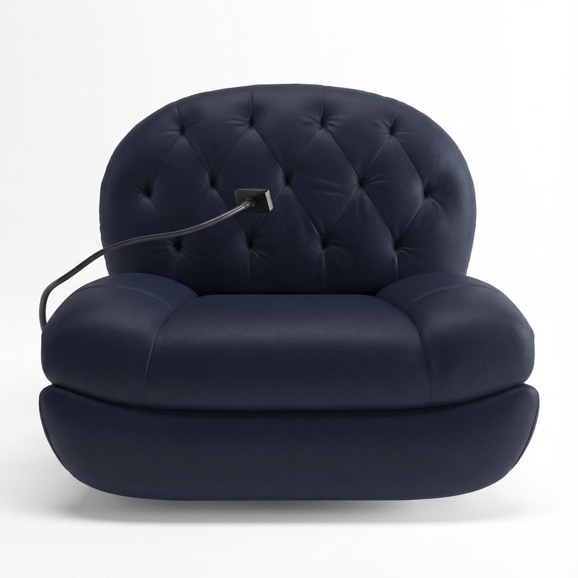 Matteo New Recliner, Electric, Arctic Blue Zenith Leather Essential