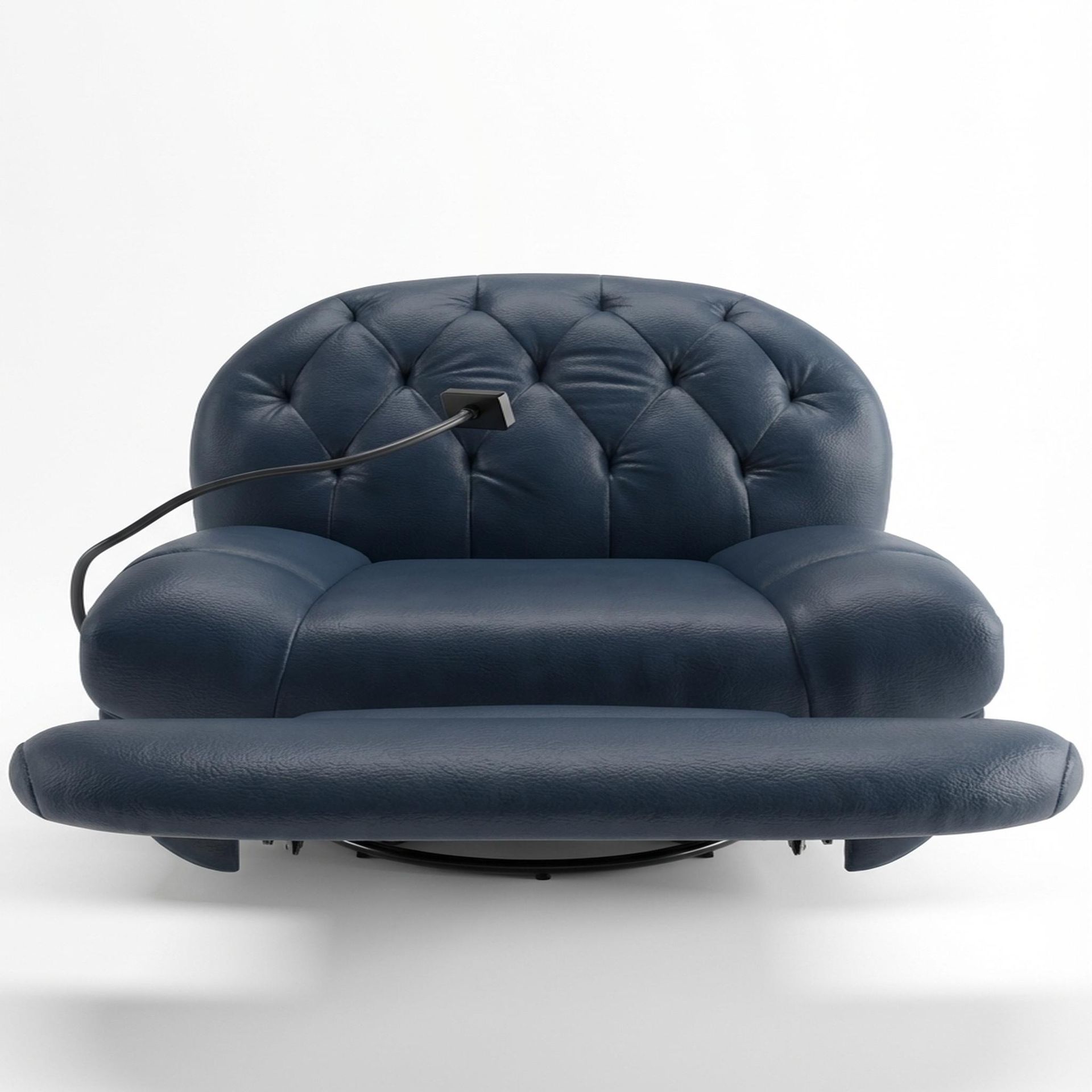 Matteo New Recliner, Electric, Cobalt Vegan Leather