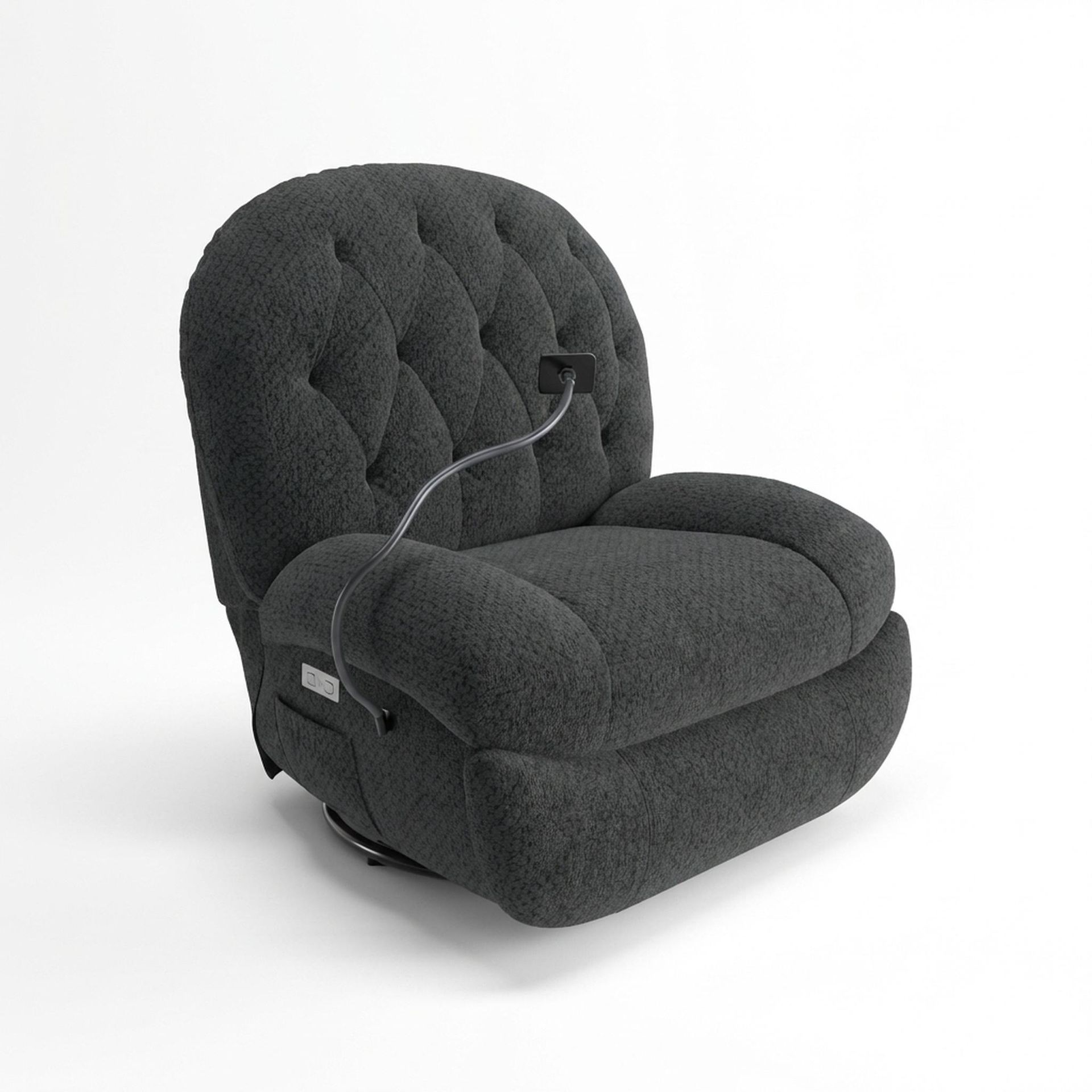 Matteo New Recliner, Electric, Graphite Charcoal Elite