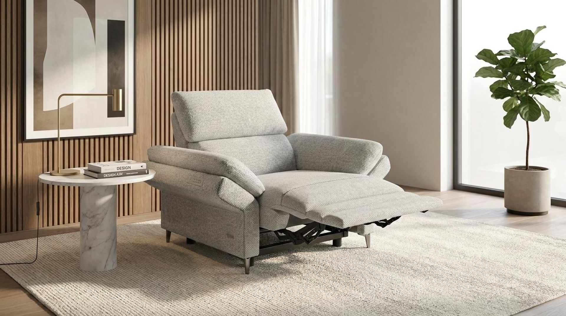 Olympus Relaxed Seat, 1 Seater ( 1 RR), Opaline Snow Elite