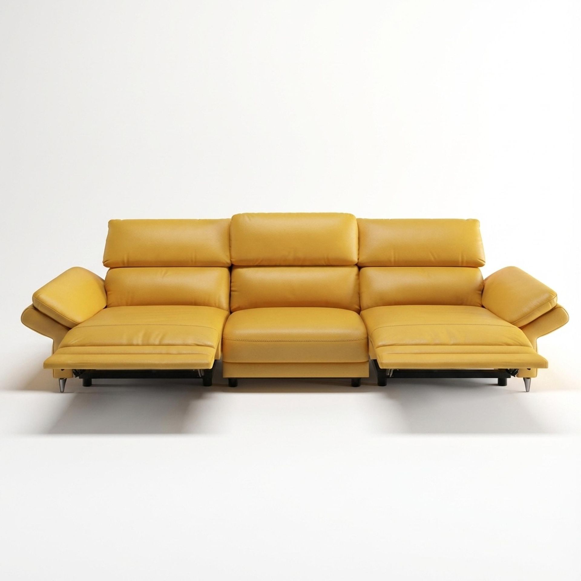 Olympus Relaxed Seat, 3 Seater (2 RR), Golden Temple Aura Leather Essential