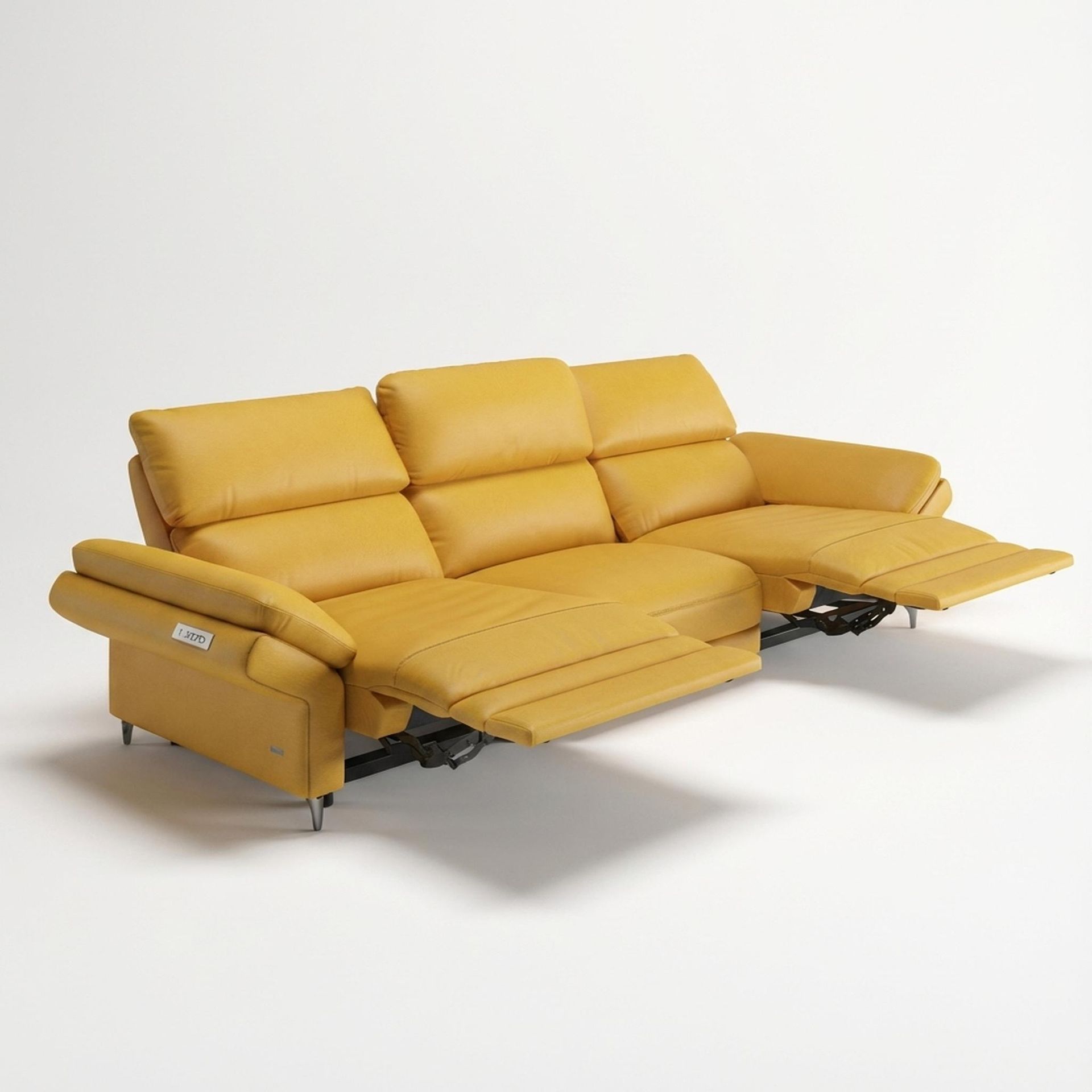 Olympus Relaxed Seat, 3 Seater (2 RR), Golden Temple Aura Leather Essential