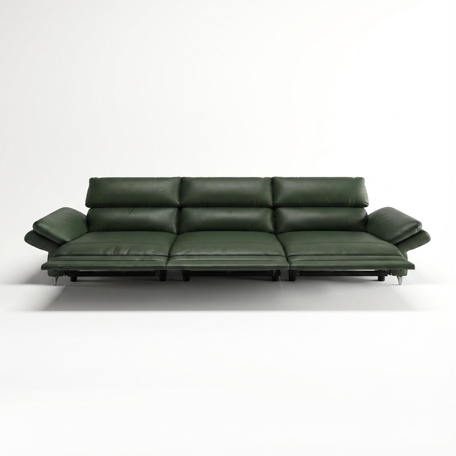 Olympus Relaxed Seat, 3 Seater (3 RR), Dark Forest Mystique Leather Premium