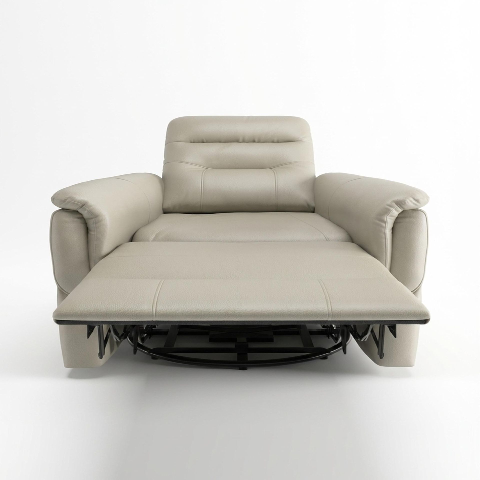 Orion New Recliner, Electric, Alabaster Veil Vegan Leather