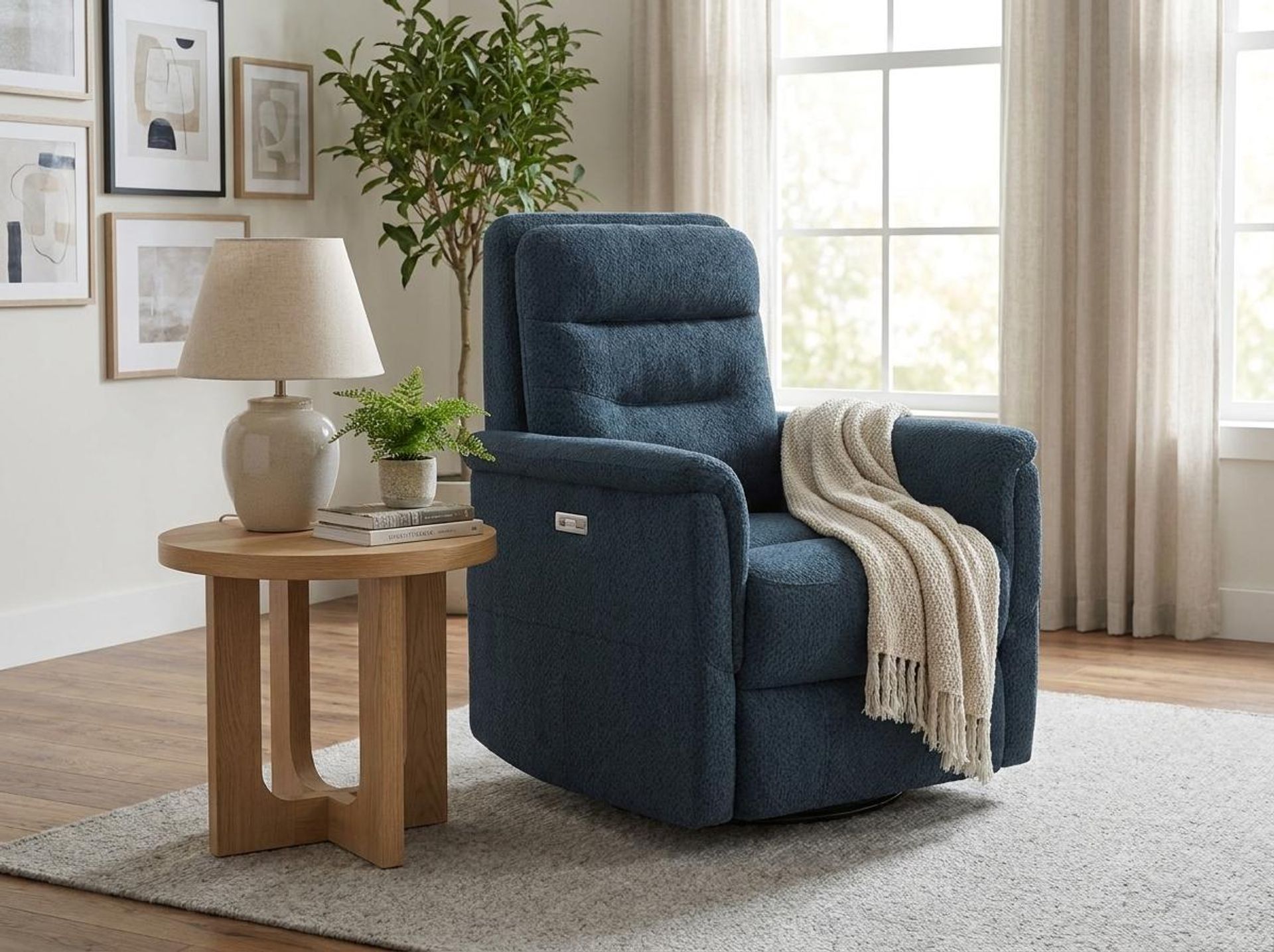 Orion New Recliner, Electric, Royal Ink Elite