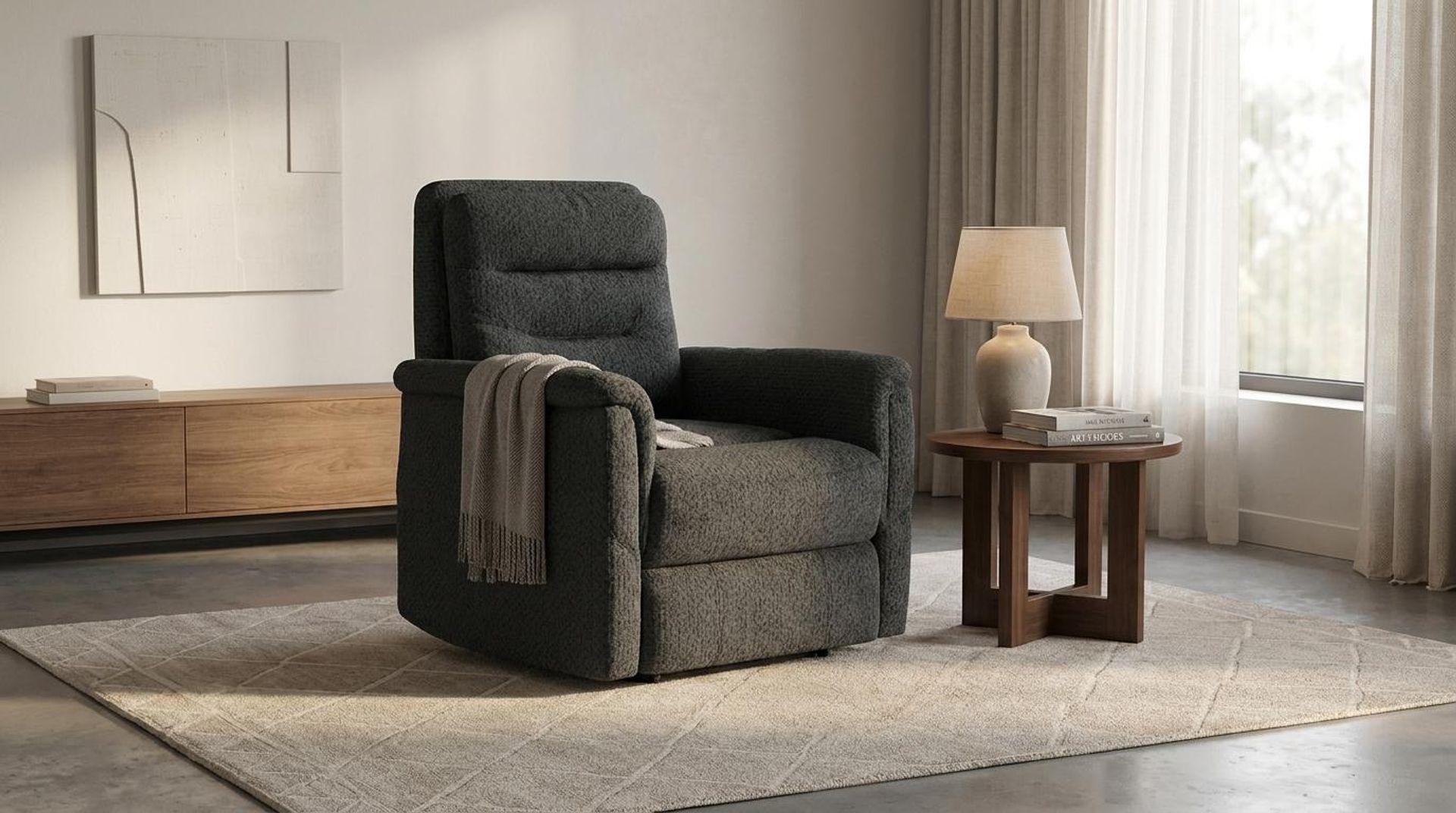Orion New Recliner, Electric, Graphite Charcoal Elite