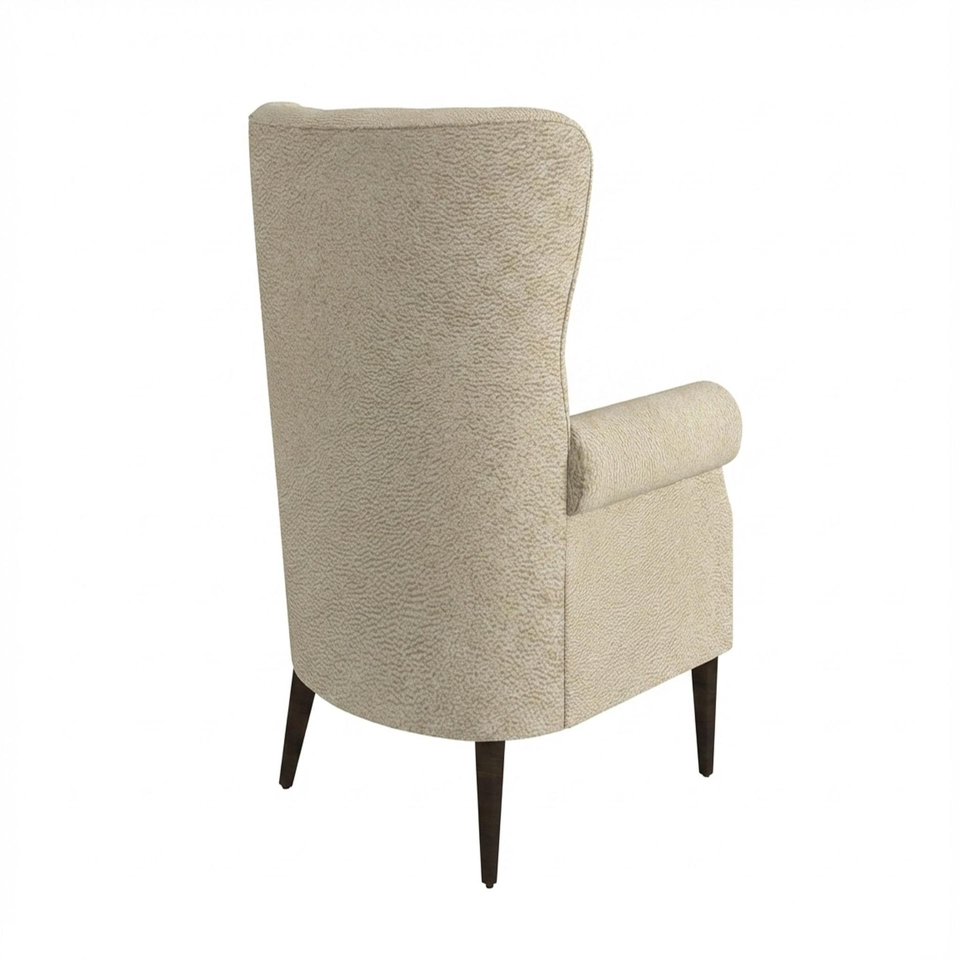 Willow Accent Chair, Coco Walnut Legs Essential Sand Upholstery