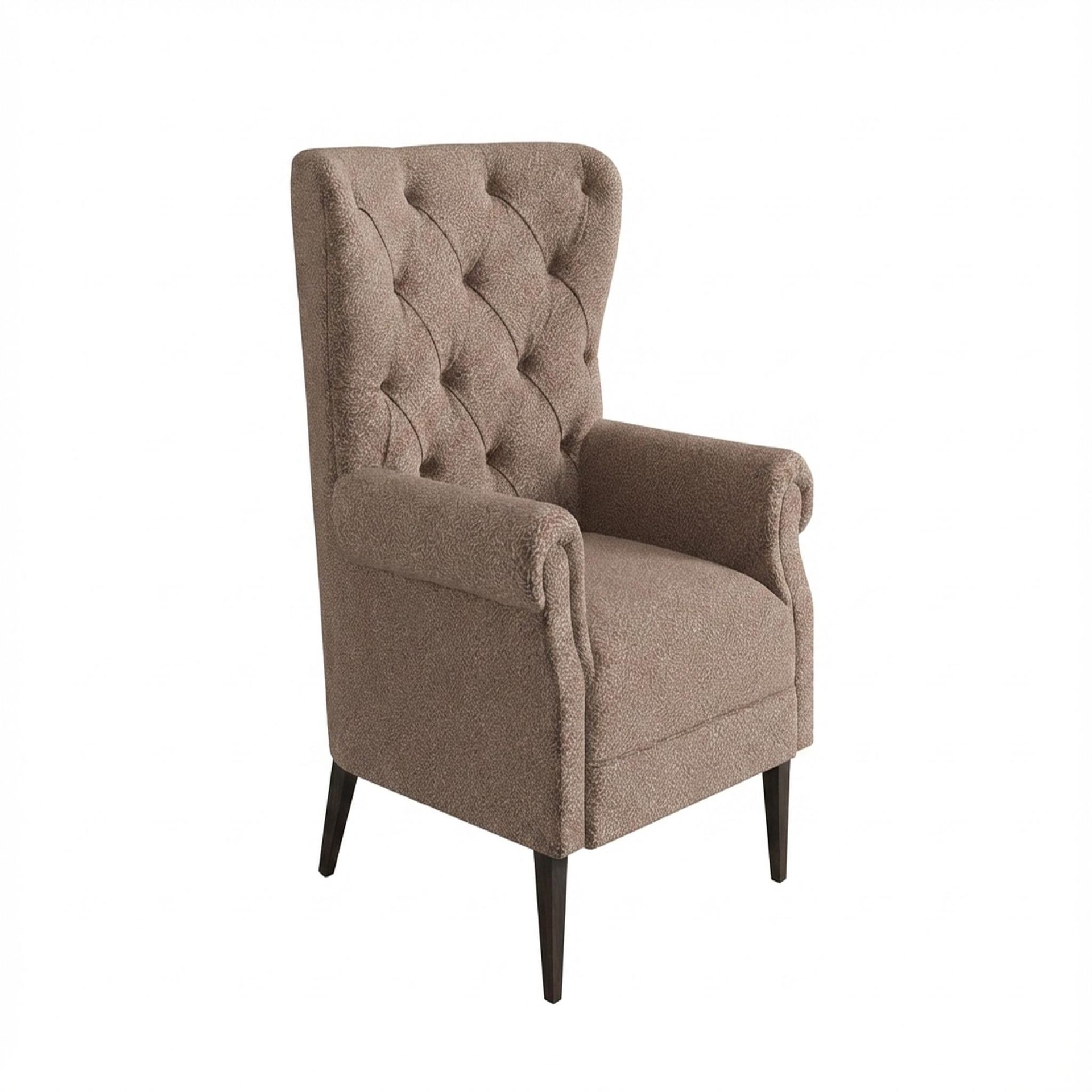 Willow Accent Chair, Coco Walnut Legs Essential Ballet Slipper Upholstery
