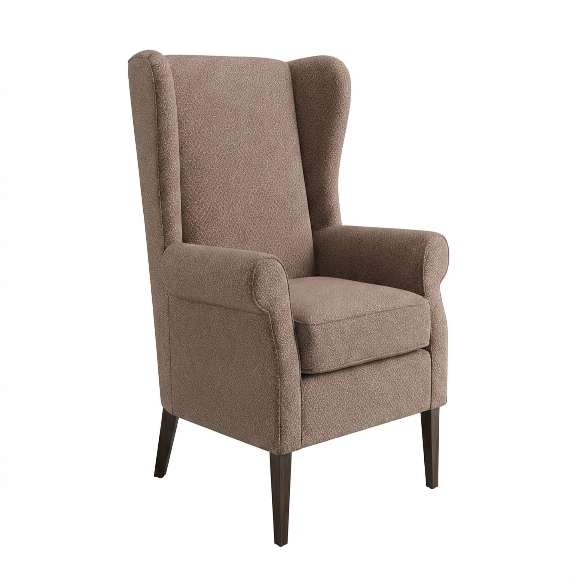 Willow Accent Chair, Coco Walnut Legs Essential Ballet Slipper Upholstery