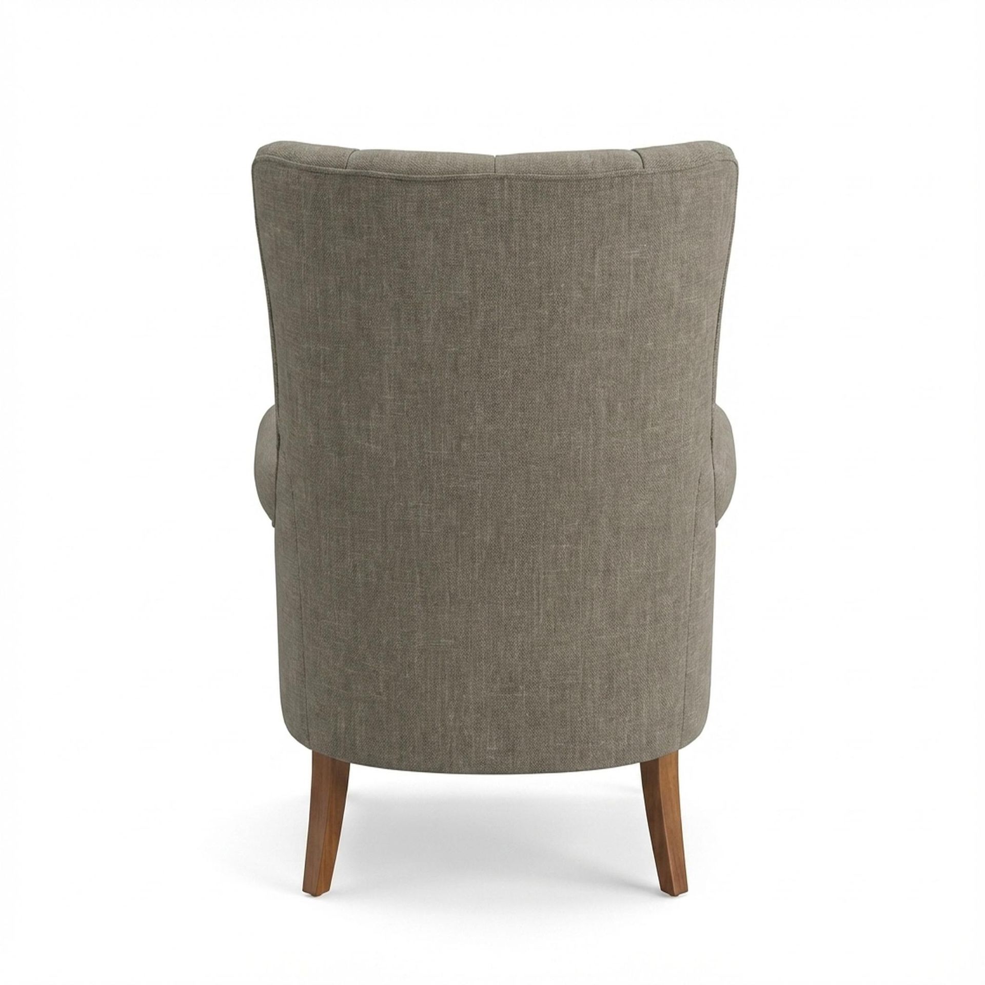 Willow Accent Chair, Warm Cedar Legs Premium Dusky Biege Upholstery