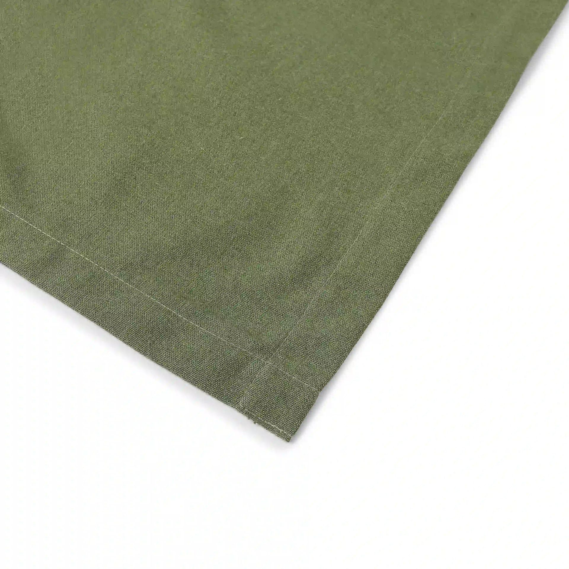 Solid Dyed 215 GSM 100% Cotton Green Set of 6 Table Napkin | Kaleida
