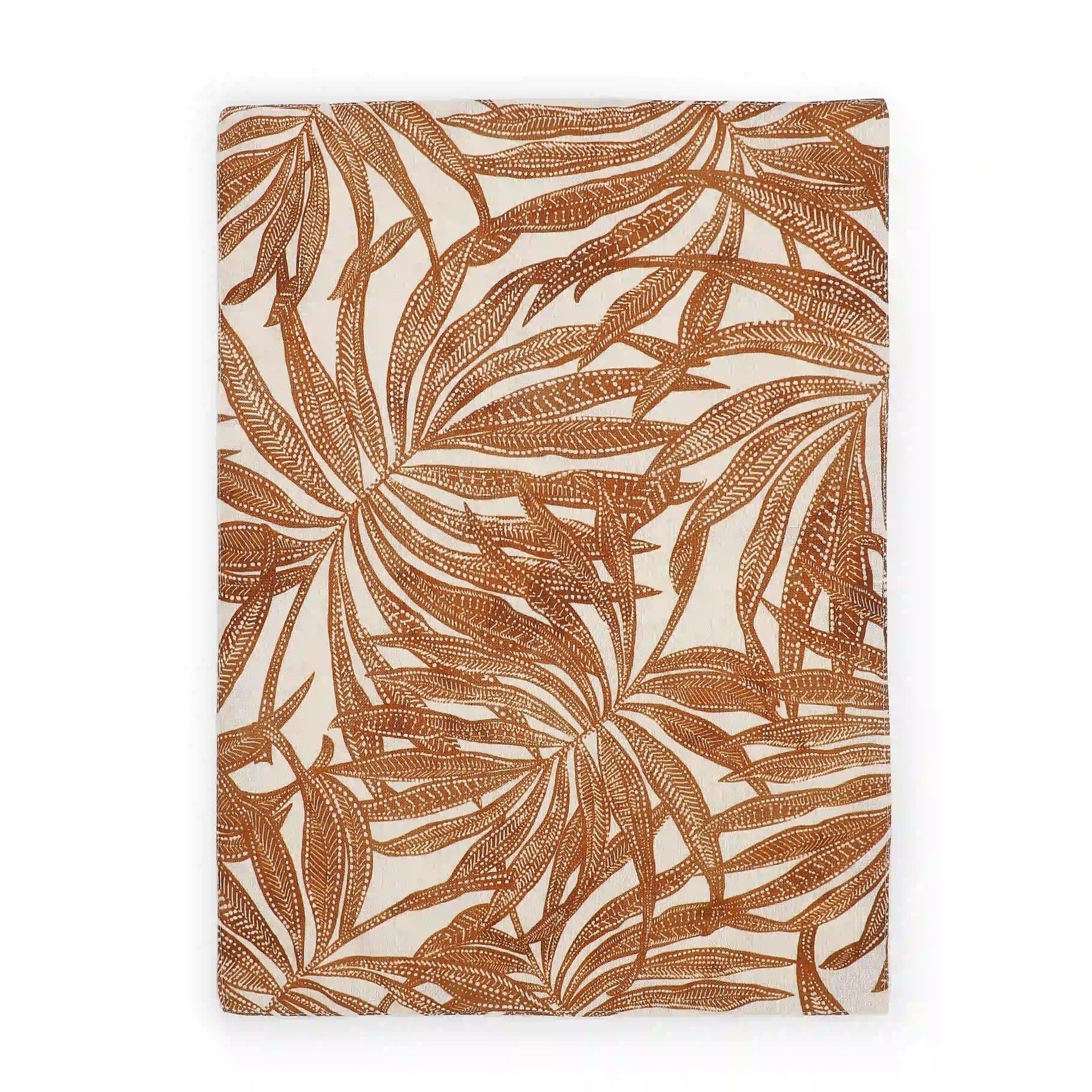 Tropical 319 GSM 100% Polyester Rust Set of 6 Table Mat | Nonna's Home