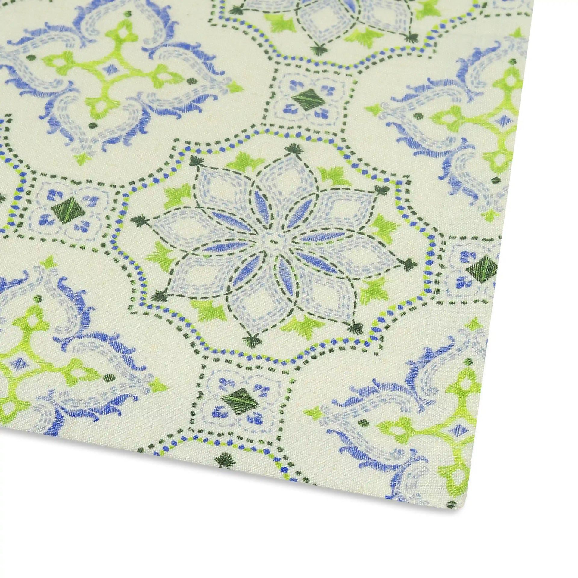 Ethnic 280 GSM 100% Cotton Blue Set of 4 Table Napkin | Nonna's Home
