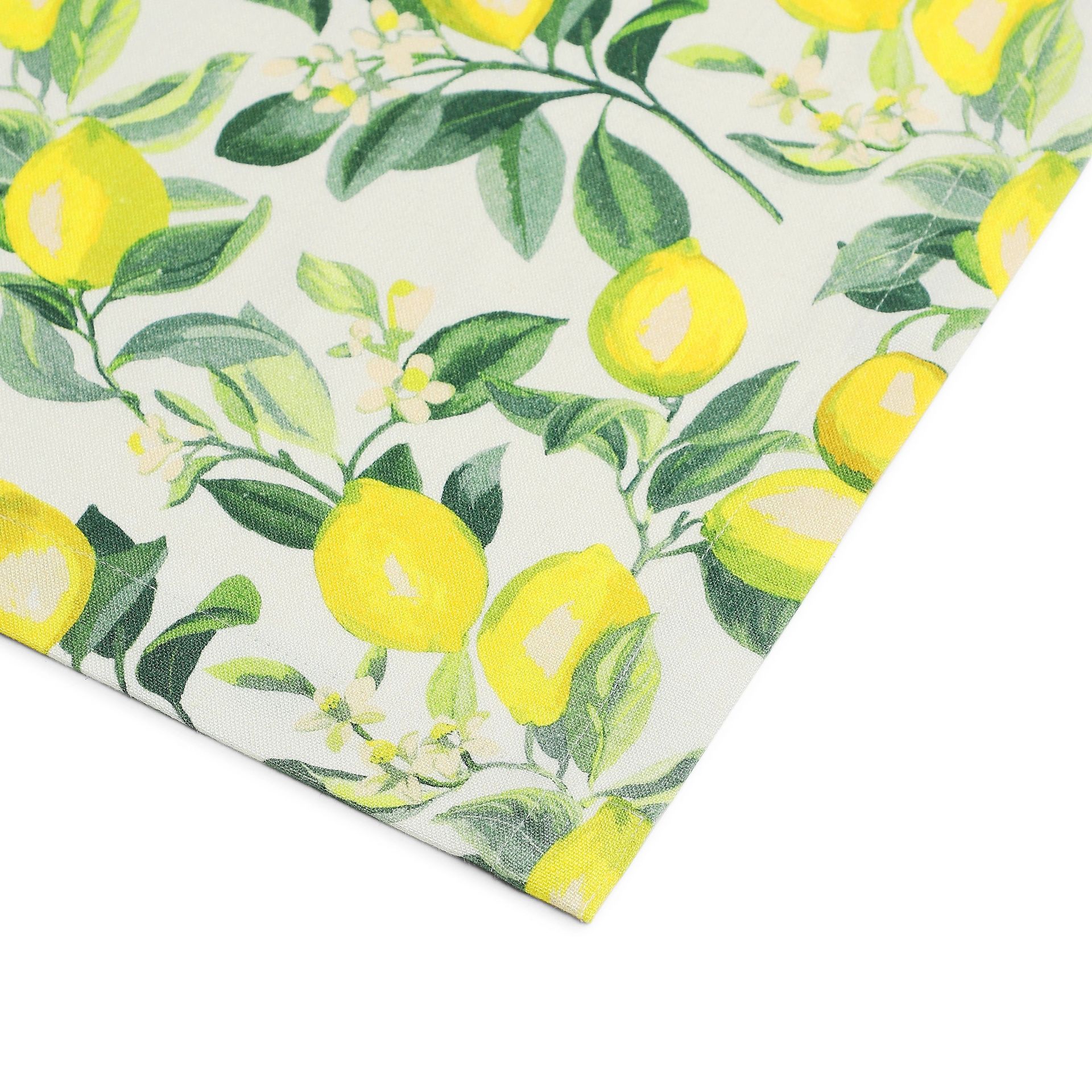 Tropical 280 GSM 100% Cotton Yellow Set of 6 Table Napkin | Nonna's Home