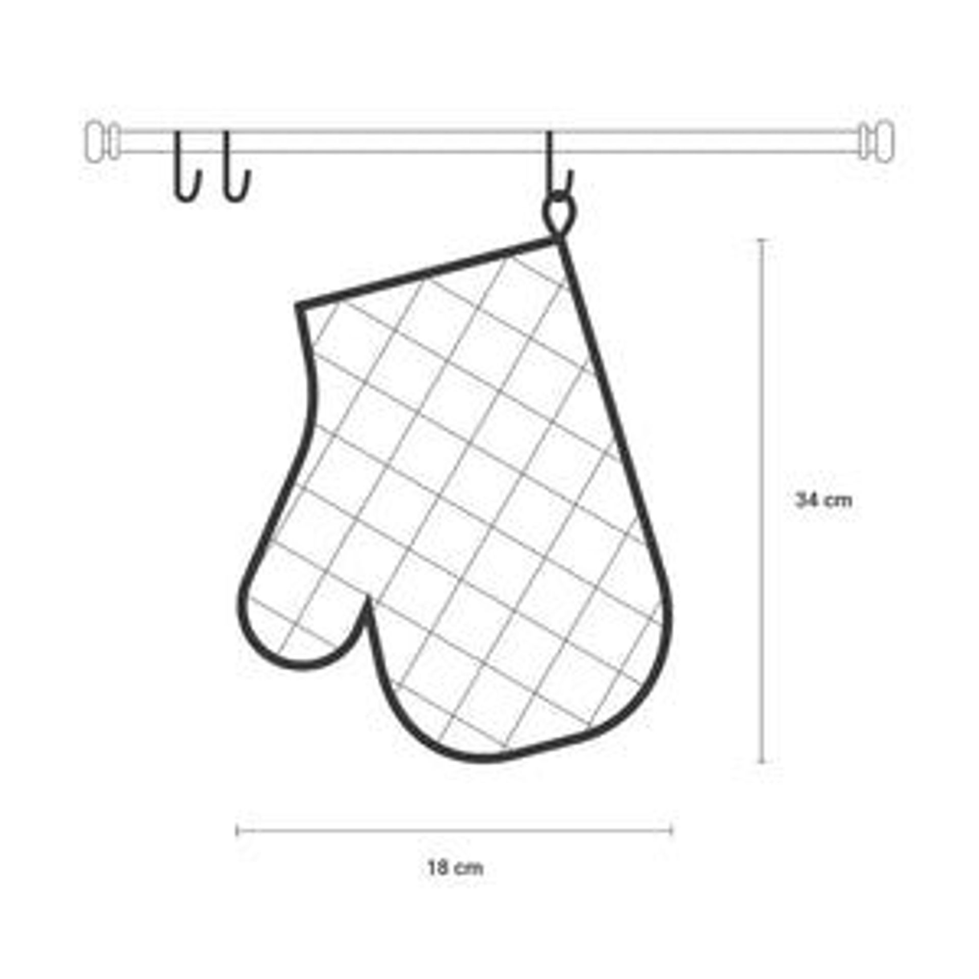 Yellow Small Gingham Set of 2 Oven Mitt | Nonna's Home
