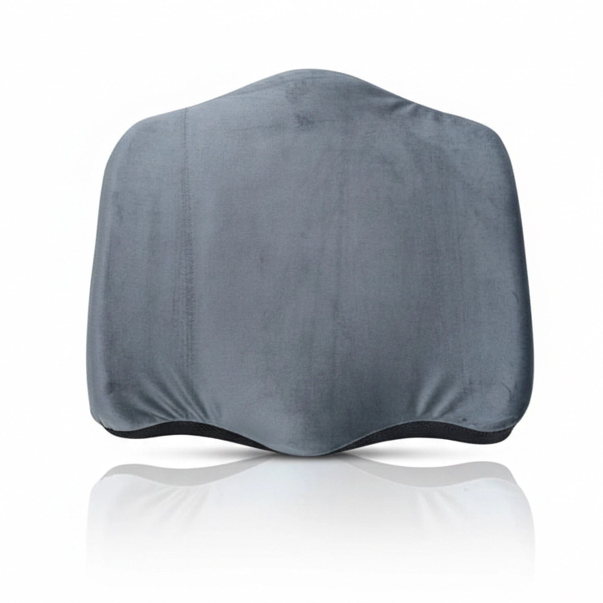 Solid Gusseted Grey High-Resilience Foam Pillow | Padded Perch