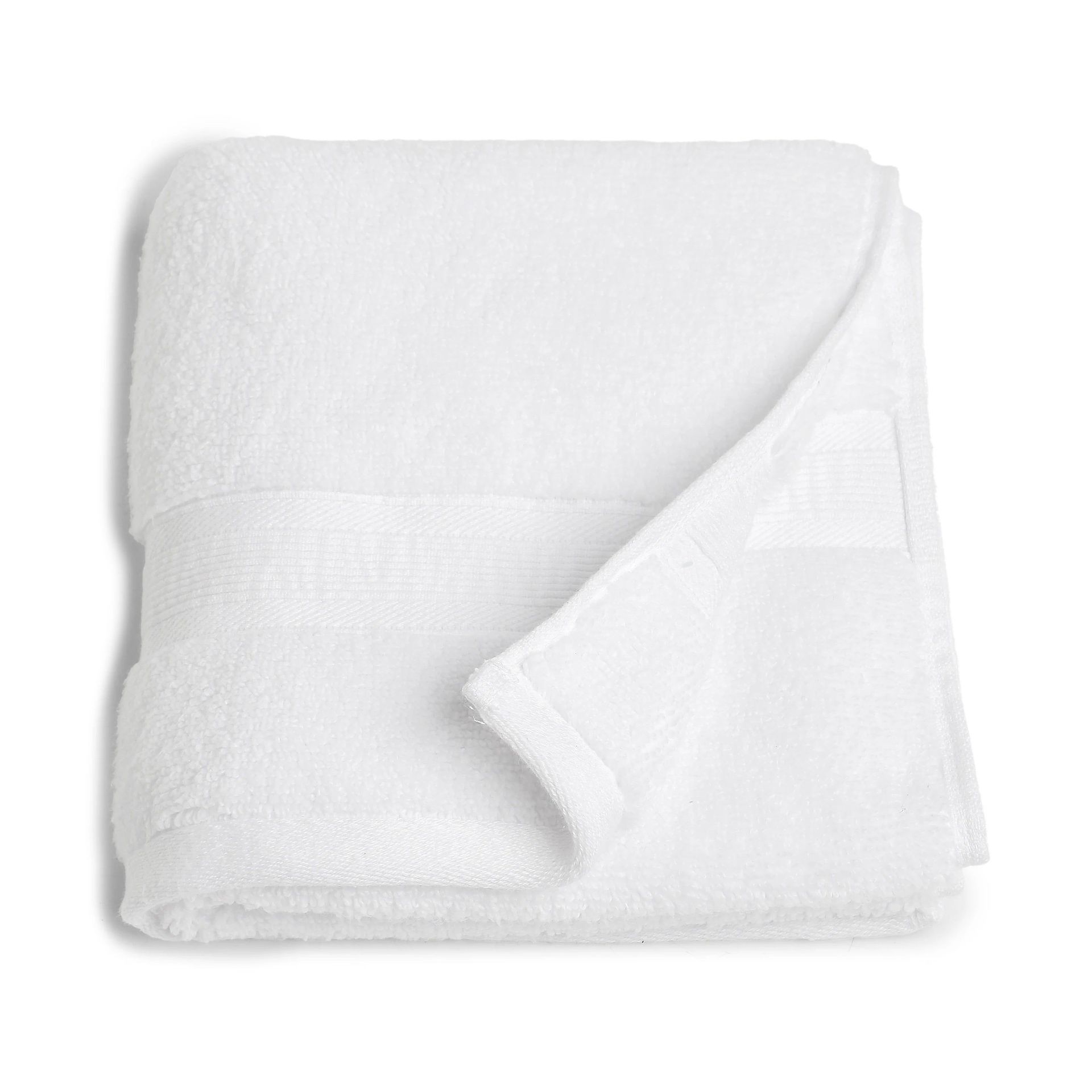 Solid Dyed 550 GSM 100% Cotton Optical White Hand Towel | Pelushe