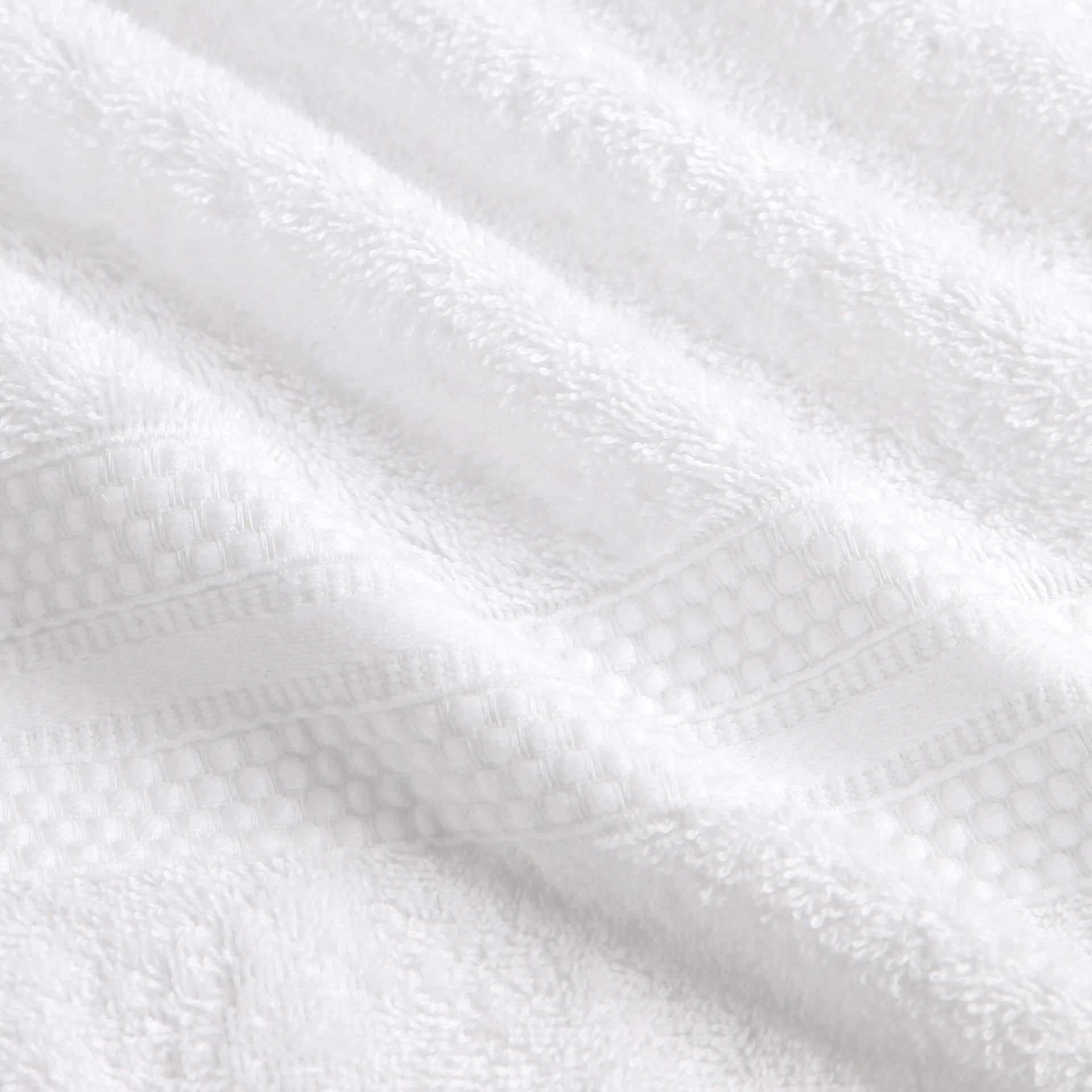 Solid Dyed 475 GSM 100% Cotton Optical White 8 Piece Towel Set | Paleto