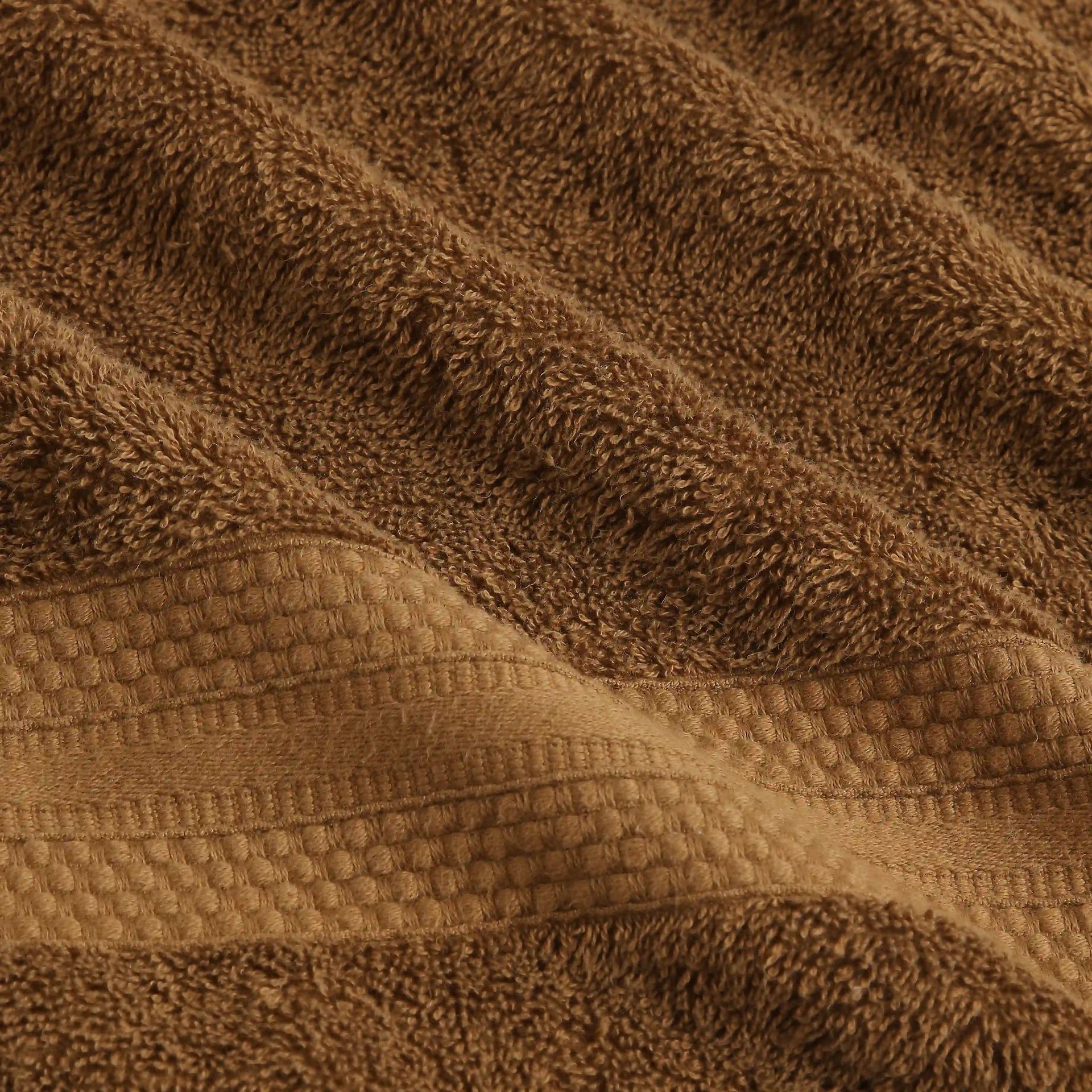 Solid Dyed 475 GSM 100% Cotton Chocolate 8 Piece Towel Set | Paleto
