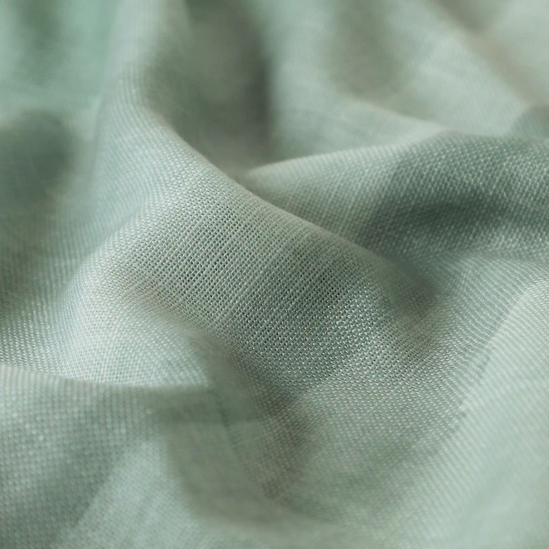 Sheer Polyester blend Jade Set of 2 Window Curtains | Meriga