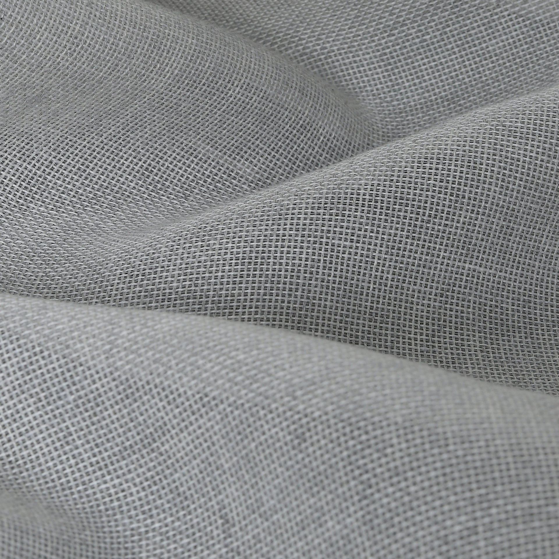 Sheer Cotton Polyester blend Silver Set of 2 Long Door Curtains | Velina