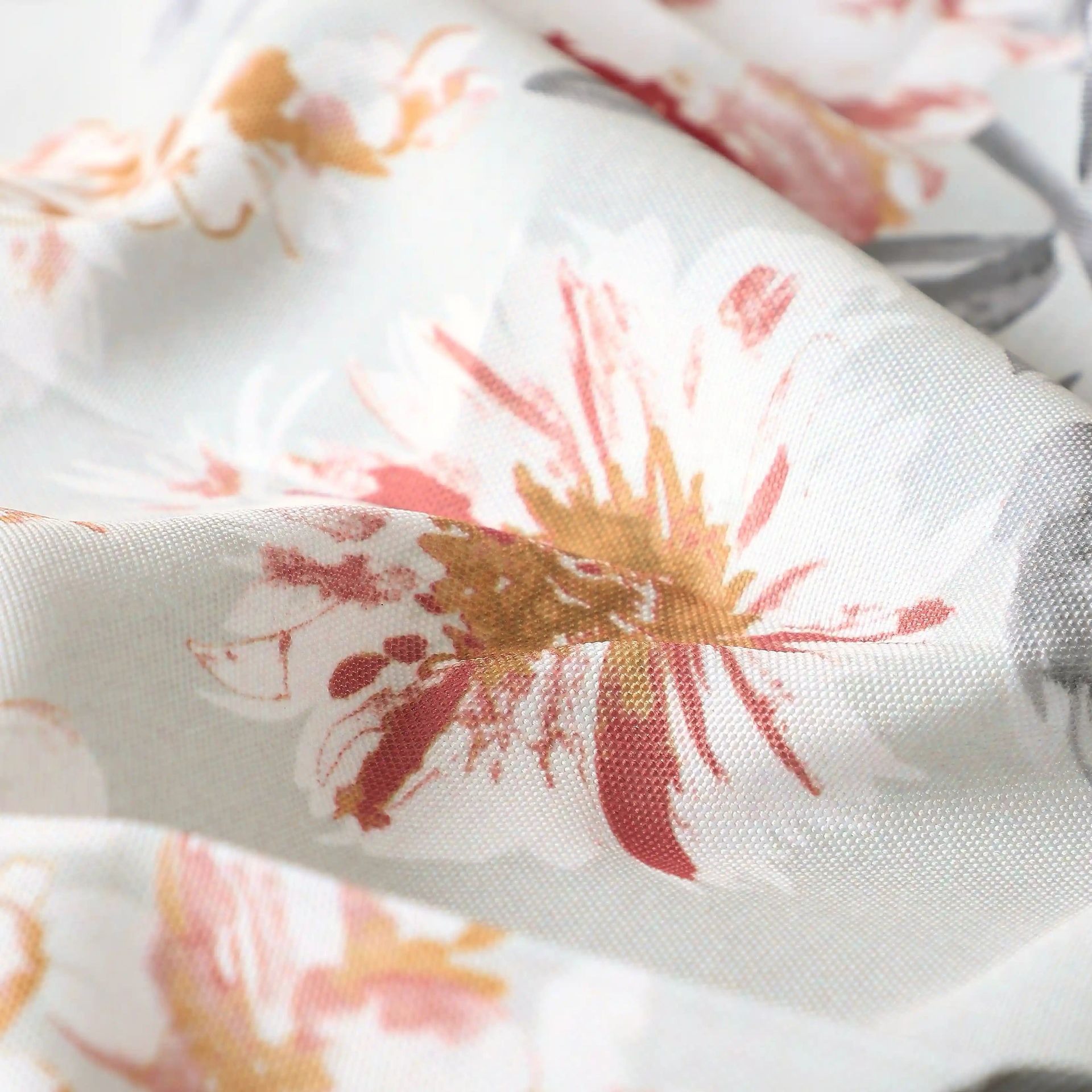 Floral 100% Polyester Steel Set of 2 Door Curtains | Chippa Lane