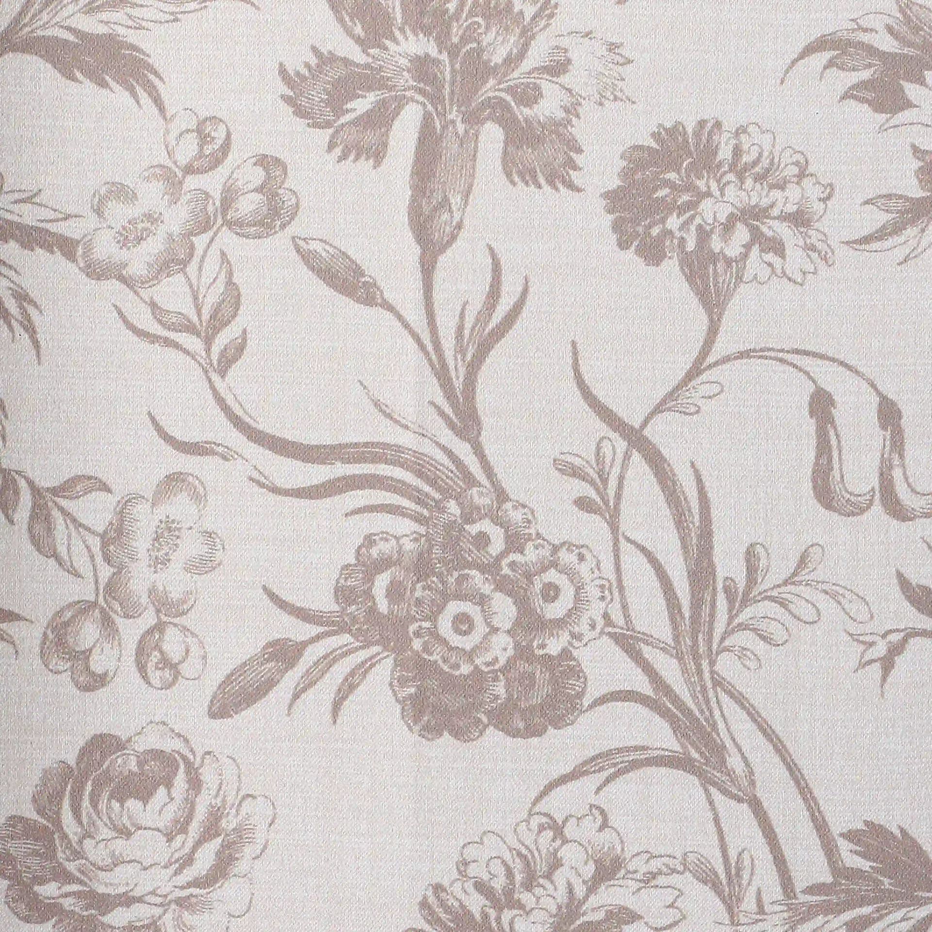Floral 100% Polyester Walnut Set of 2 Door Curtains | Bloomshire Classic