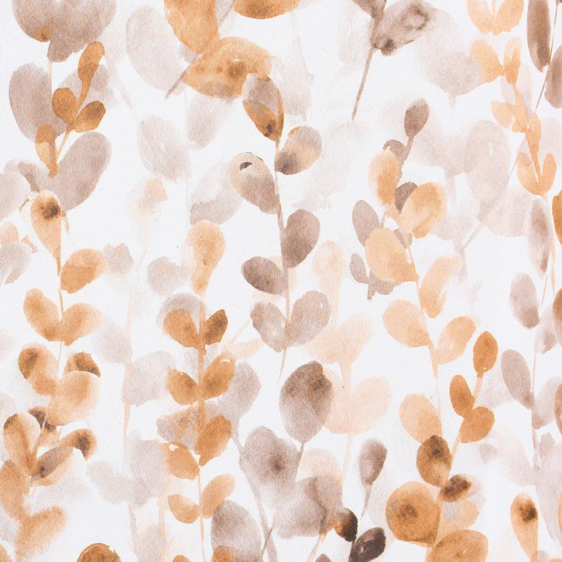 Floral 100% Polyester Clay Set of 2 Window Curtains | Bloomshire Classic
