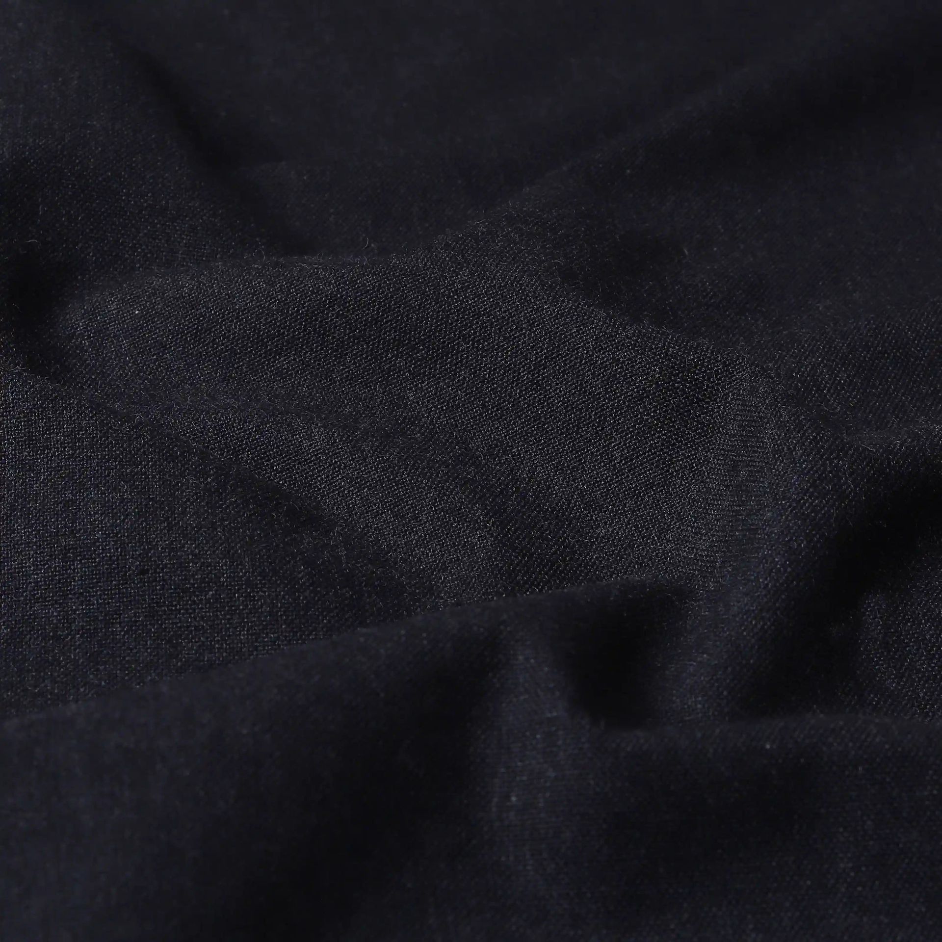 Solid Dyed 100% Cotton Black Beauty Set of 2 Door Curtains | Pelushe