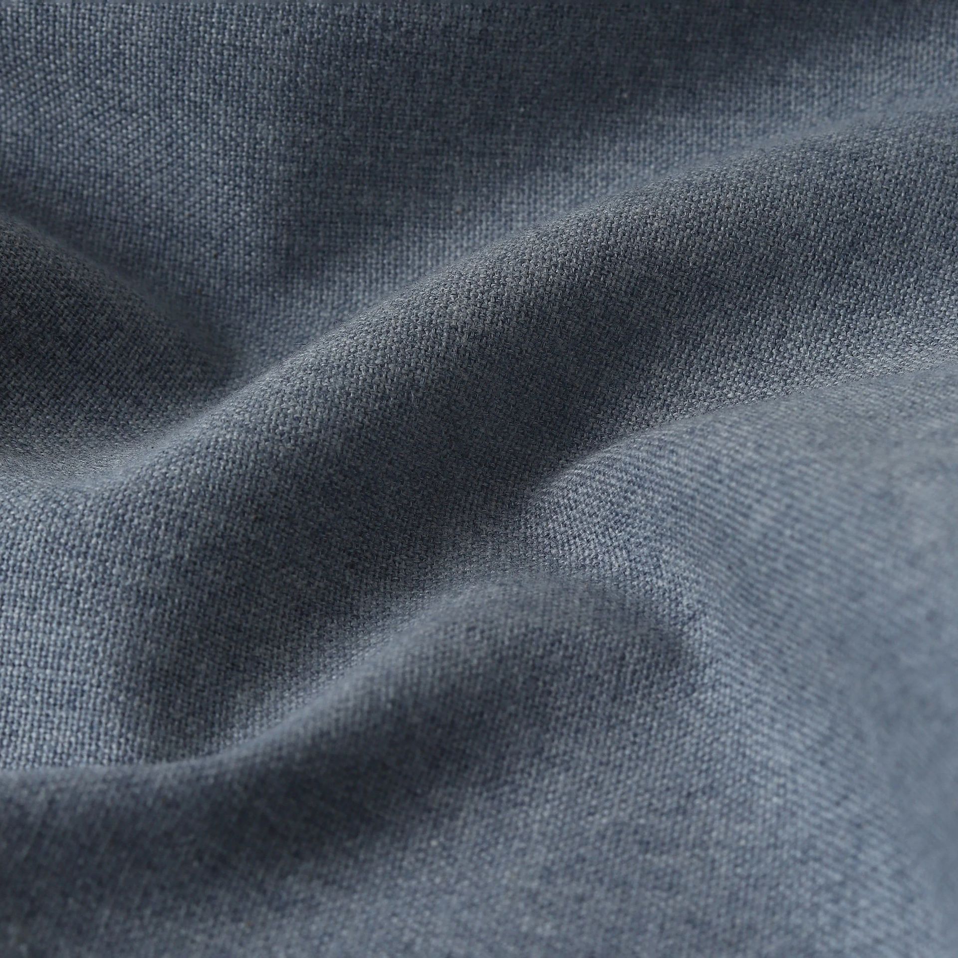 Solid Dyed 100% Cotton Cool Grey Set of 2 Long Door Curtains | Pelushe