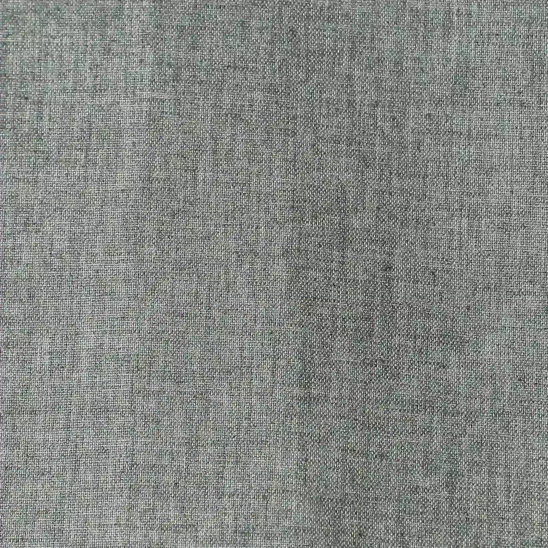 Solid Dyed Polyester Cotton Linen blend Slate Set of 2 Door Curtains | Paleto
